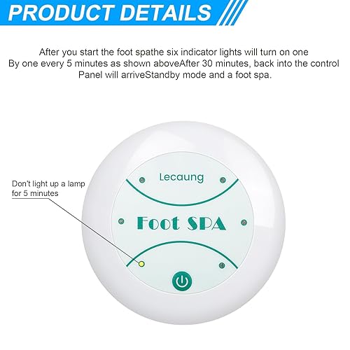 Miniatura 3 de Máquina de desintoxicación de baño de pies iónico, baño de spa de pies portátil, máquina de desintoxicación de spa de limpieza de iones para uso