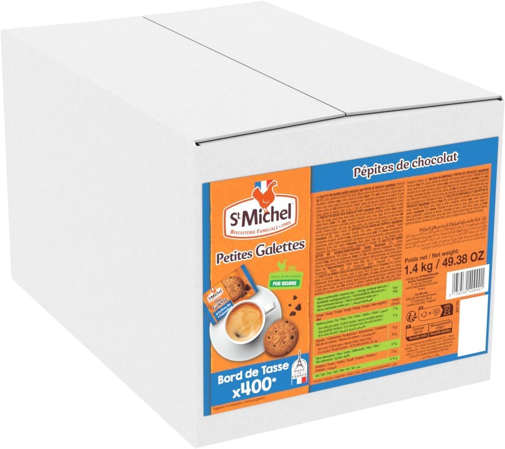 St Michel Pequeña Tortitas con Pepitas de chocolate 400 x 3,5 g 1,4 kg