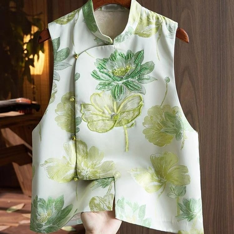 Chaleco de primavera para mujer ideal para eventos con estilo nacional chino 2