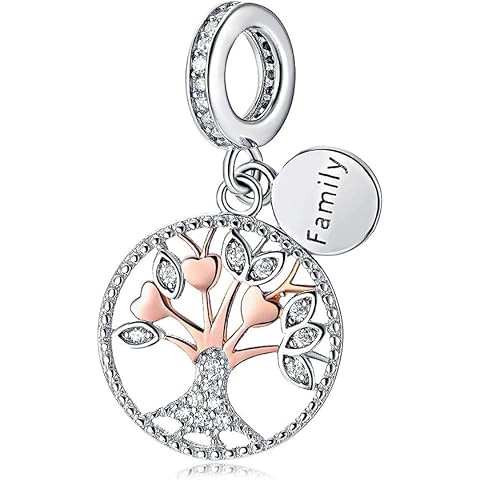Nbsameng 925 Sterling Silver Family Tree Pendant Cover