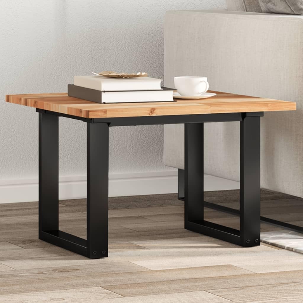 Plateau de table carré bois d'acacia 60x60x2 cm pour table à manger et petite table d'appoint