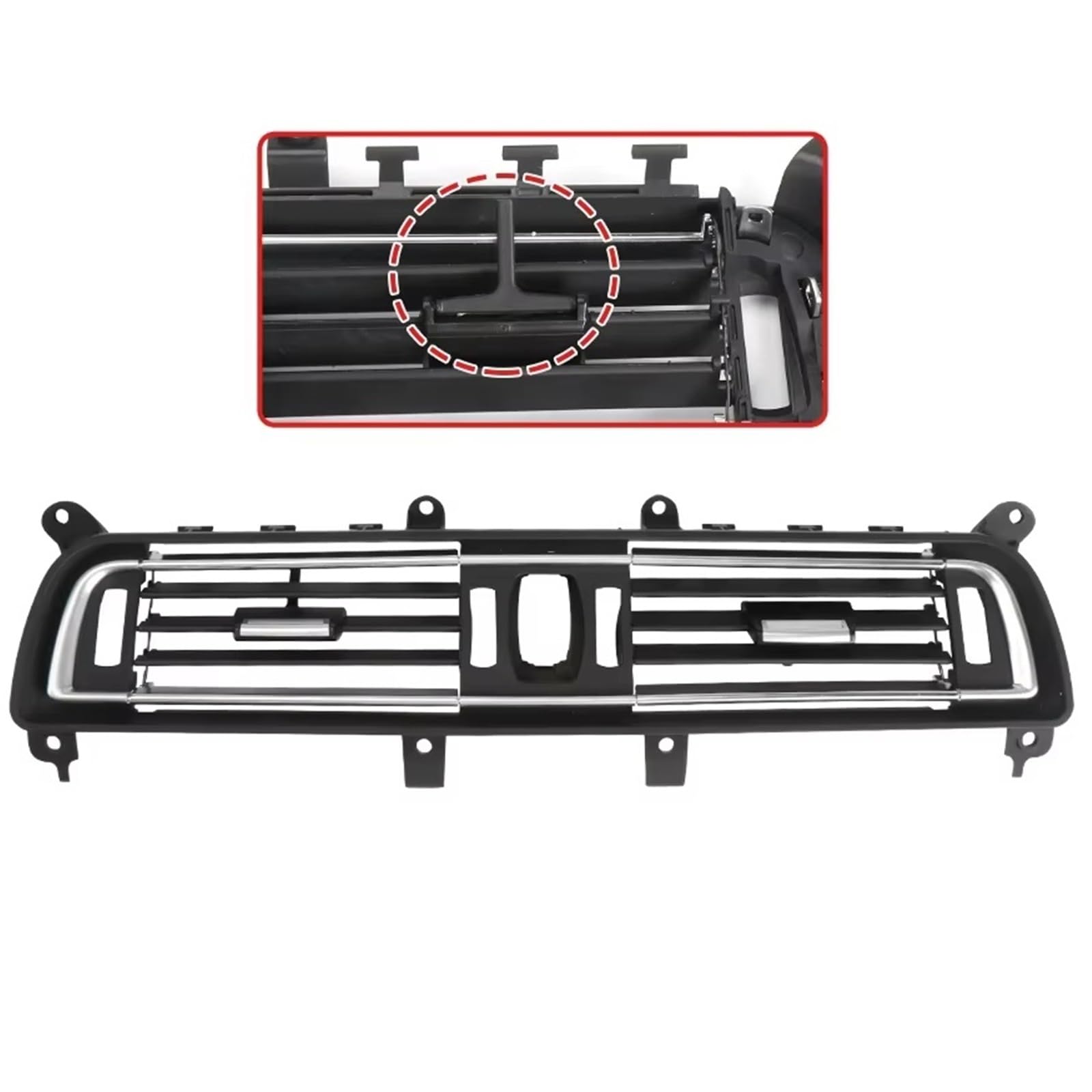 Kompatibel Mit Für 7 Series 2009 2010 2011 2012 2013 2014 2015 Rahmen Für Die Lüftungsdüsen Der Fahrzeugklimaanlage OEM: 64229115857(Middle Model B)