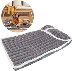 Cama Colchão Ortopédica para Pet Cães Confortável Confort Antiderrapante 75x45cm - Duke & Dixie (Cinza)