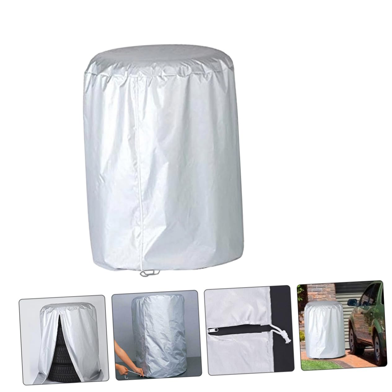 2pezzi Copertura Ruota Per Rimorchio Camper Auto Protezione Anti-uv Da Neve Pioggia e Polvere
