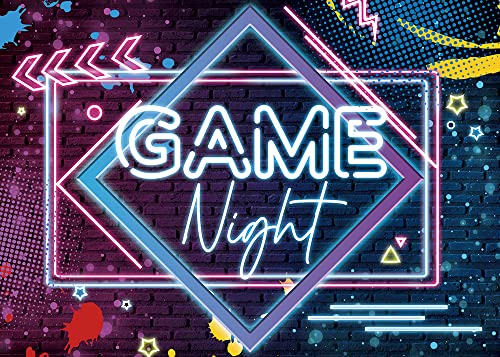 Fondo Fotográfico Azul 9x6 ft Tema Game Night miniatura 6