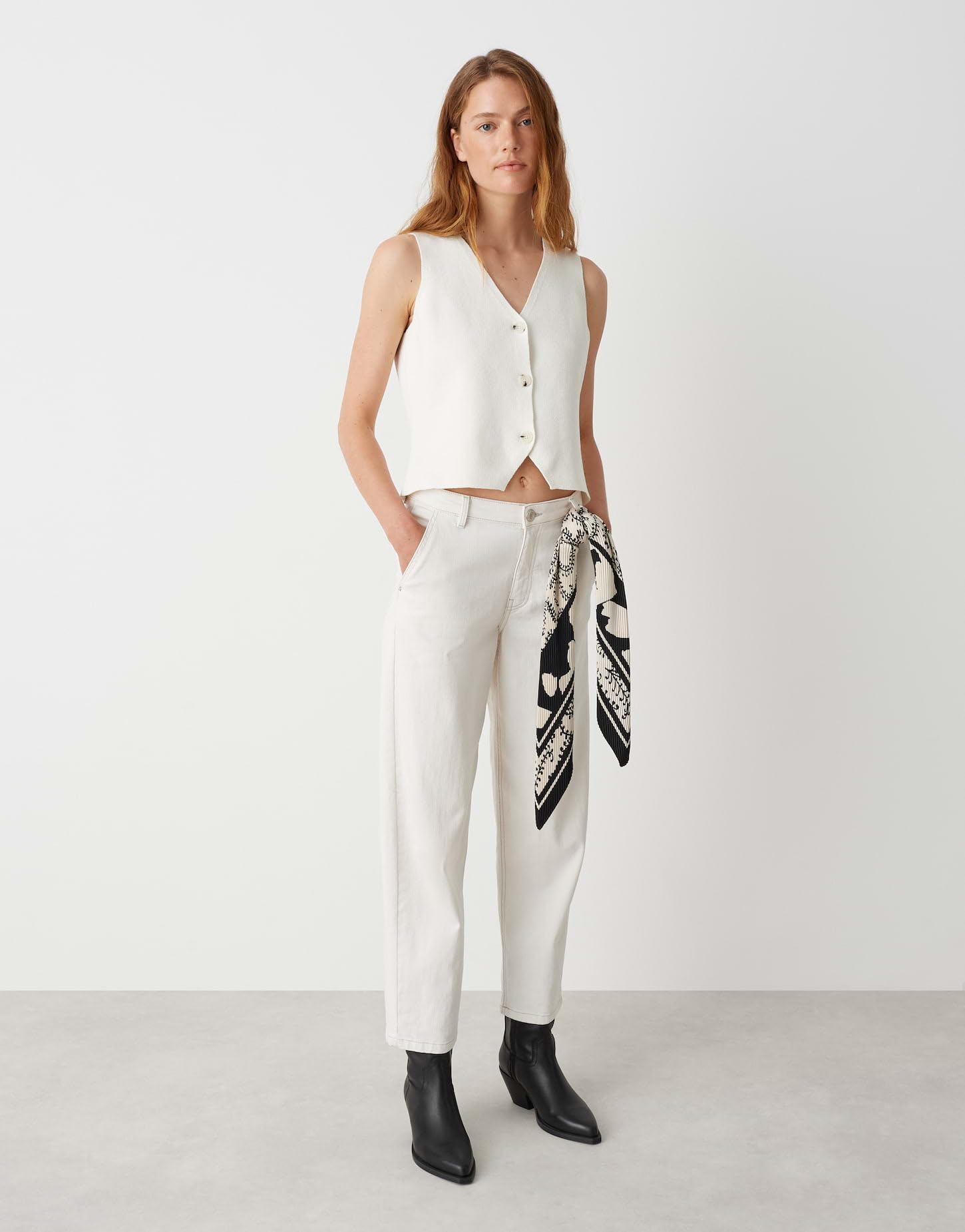 OPUS Damen Weste | Anzugweste DIFORA Slim aus Milano Strick