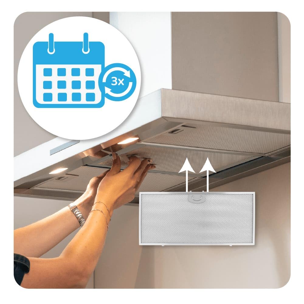 AllSpares Metalowy filtr przeciwtłuszczowy do okapów kuchennych odpowiedni do Airone ACFMAA9X48X22MC000 | zamiennik do Vivaldi | Metalowy filtr do oddzielania tłuszczu | 480 x 220 mm