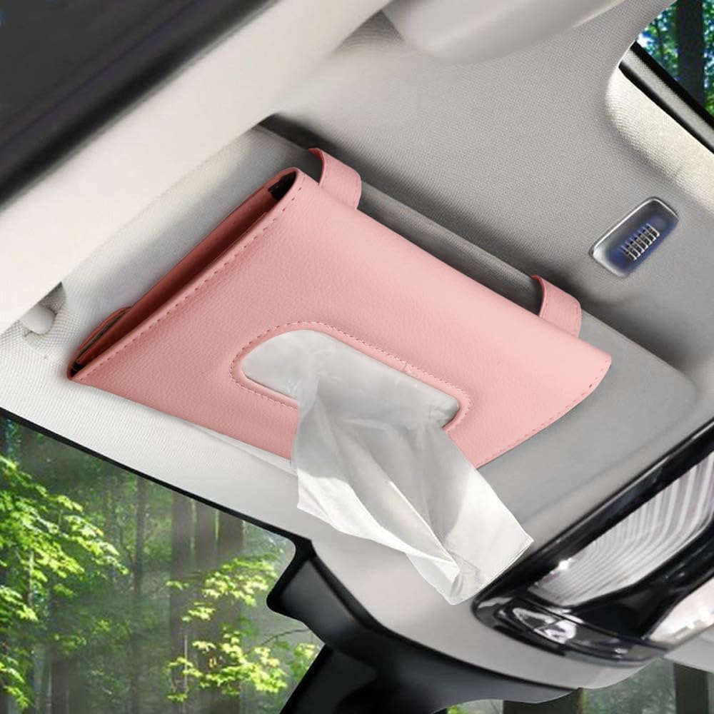 Porte-Mouchoirs Voiture Tesla Modèle 3 Y - Support Boîte à Mouchoirs Silicone Avec Bande Élastique - Distributeur Lingettes Organisateur Auto