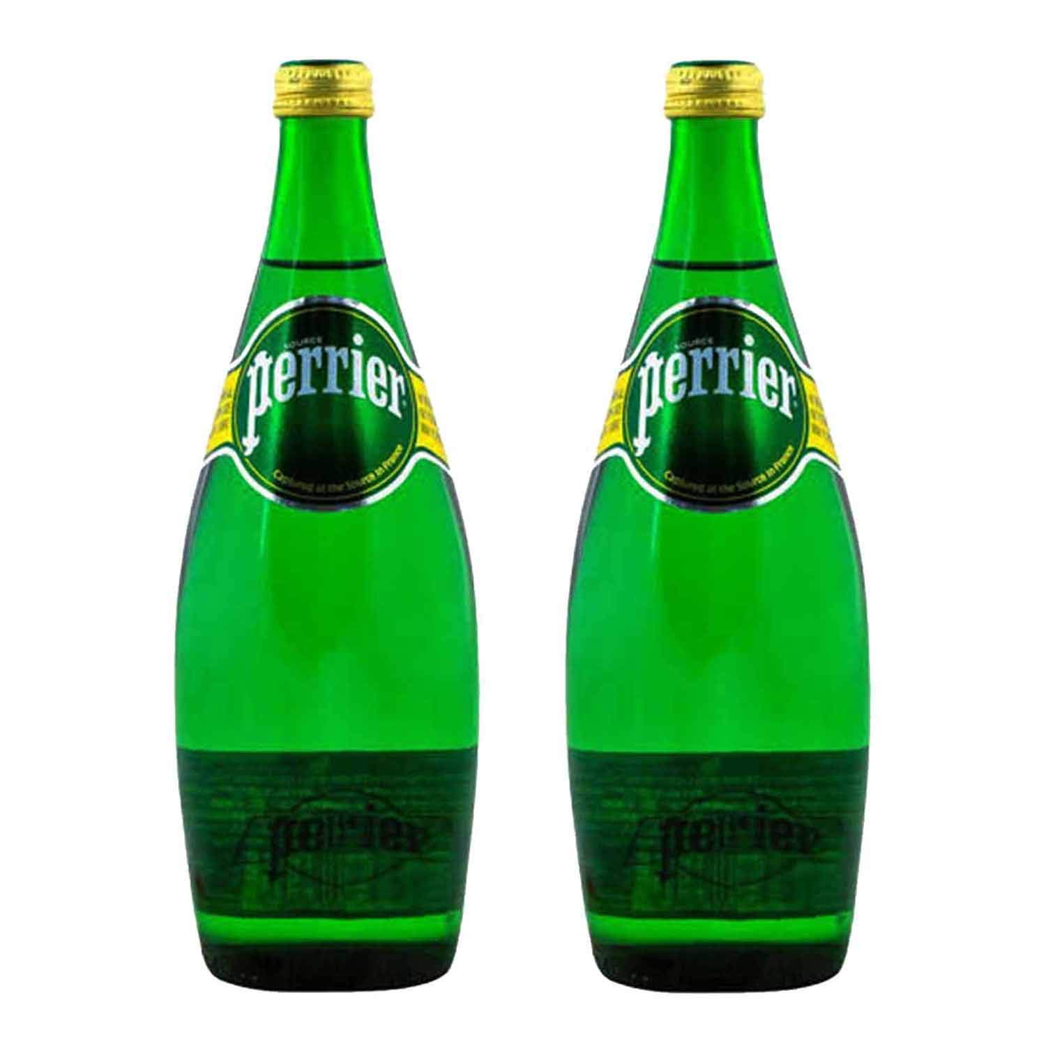 Perrier Sparkling Natural Mineral Water • Water Captured at the Source in France, 25.36 fl oz ℮ 750 ml, 2 Pack