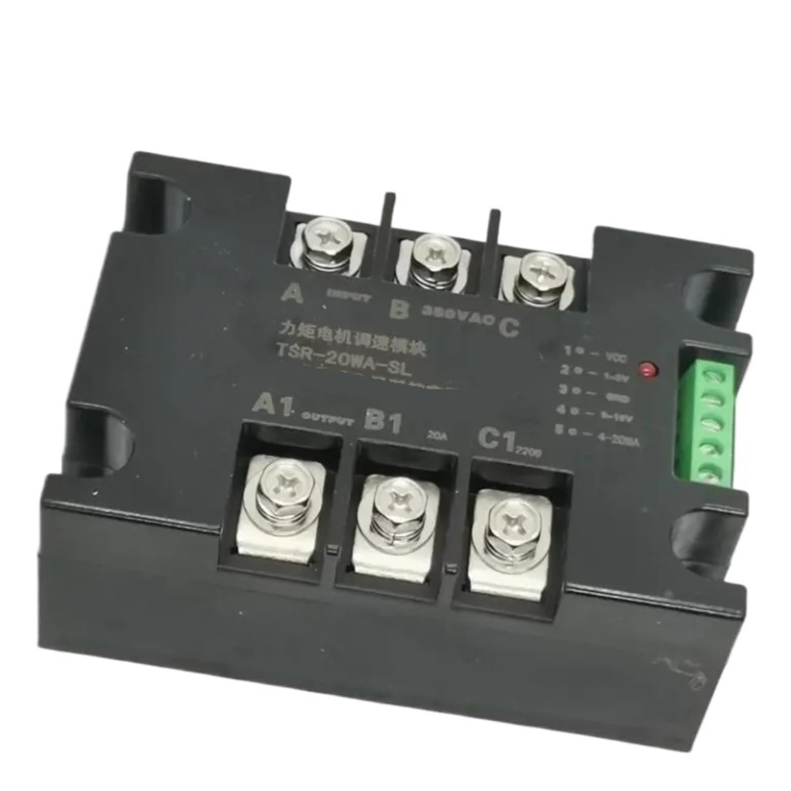 CJKXPZMH Three phase torque motor speed regulating module TSR-10WA-SL 10A，can connect with 4-20mA, 0-10V signal(TSR-40WA-SL)
