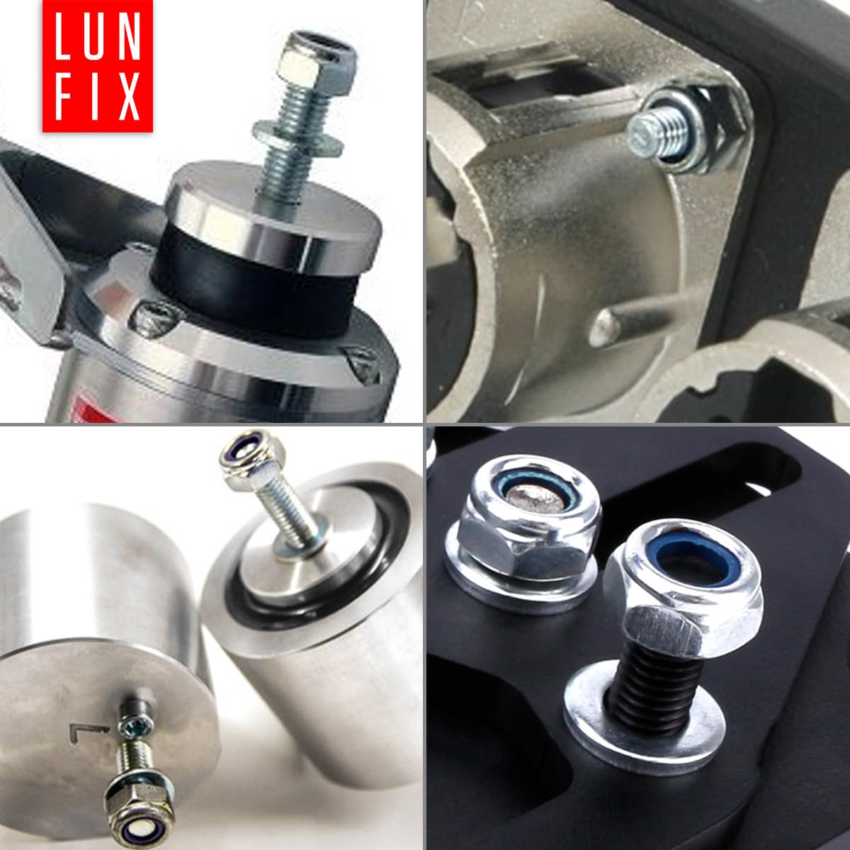 Tuerca de seguridad M16, 1200 unidades, DIN 985, de acero inoxidable A2 V2A, con anillo de nailon, tuerca hexagonal autoblocante para maquinaria, ingeniería de vehículos, estructuras de acero