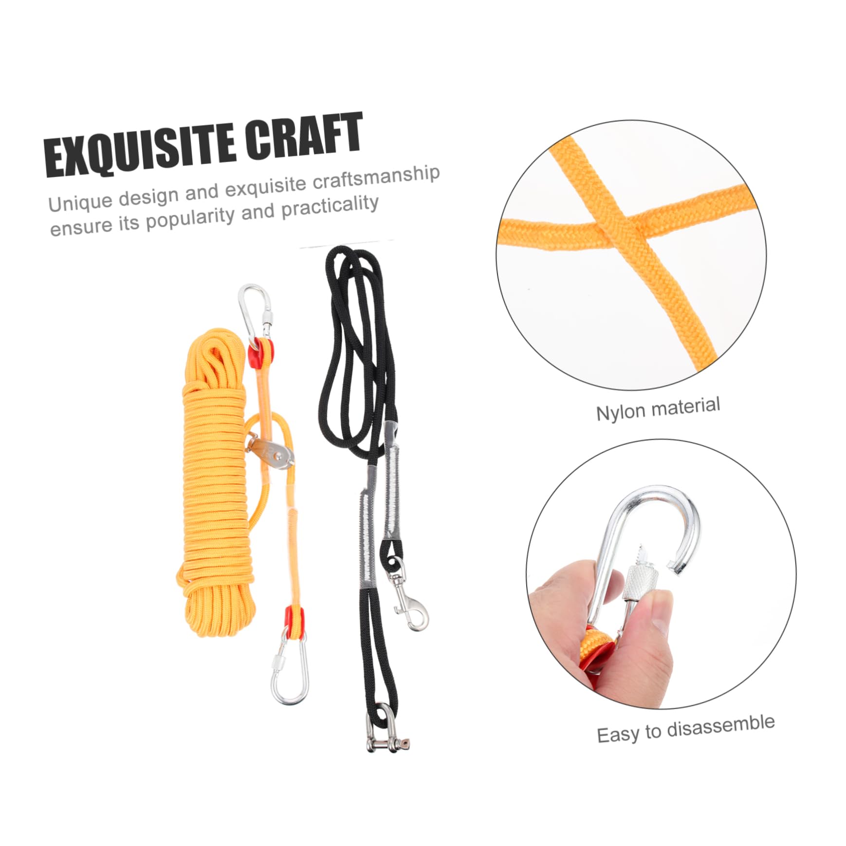 Cadena Resistente para Perros De Acampada Cable para Correr y Pasear Mascotas Equipo De Camping para Mascotas para Paseos La Naturaleza