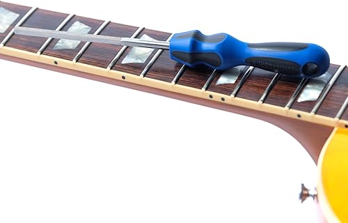 Miniatura 6 de MusicNomad MN830 - Archivo de apósito con extremo de trastes de guitarra con revestimiento de diamante (E-File), herramienta de luthier y tecnología