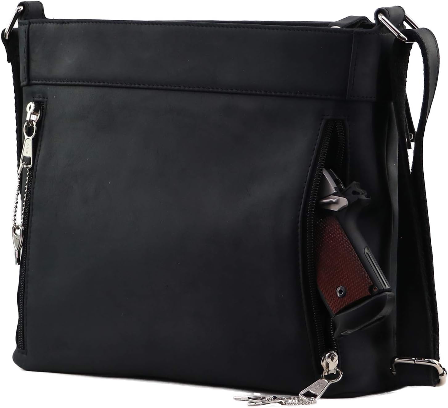 Lady Conceal's Leather Crossbody Concealed Carry - Image 7