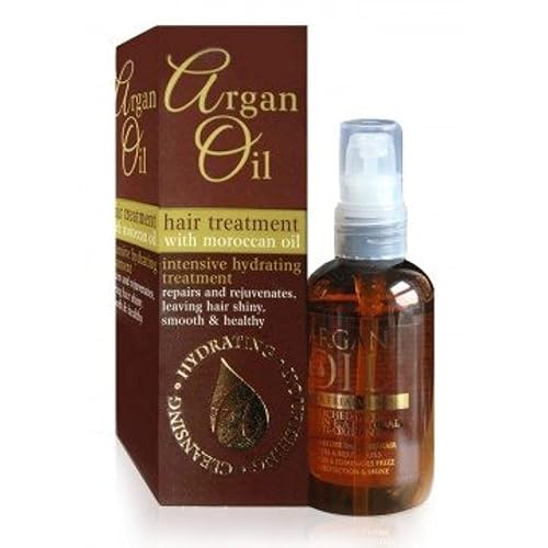 2 tratamientos capilares de aceite de argán de 3.4 fl oz con aceite marroquí y vitamina E