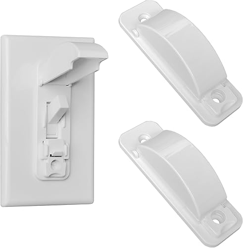 Miniatura 10 de Cubierta protectora para interruptor de luz, 4 cubiertas de protección para interruptor de pared a prueba de niños para interruptor de luz de