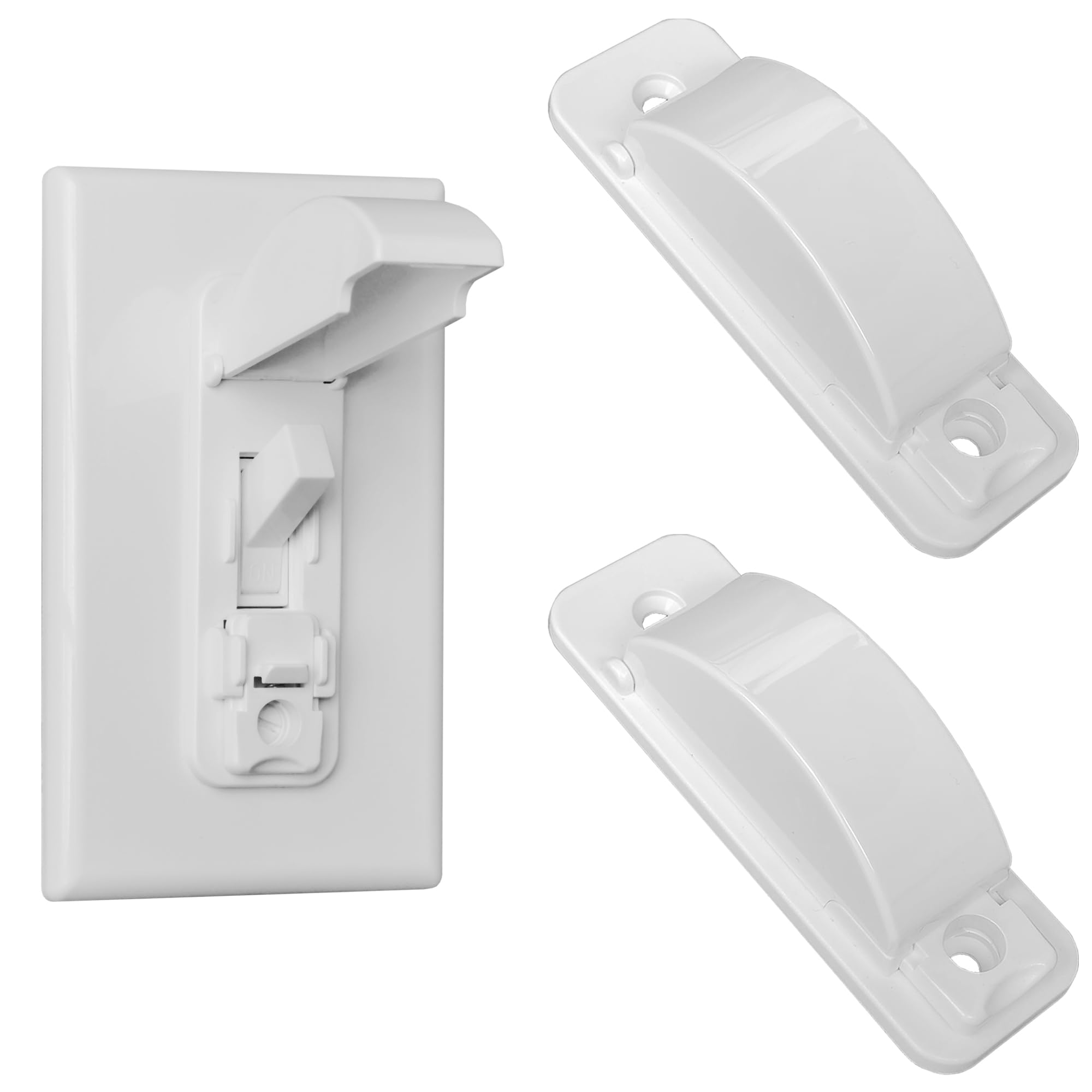 Funda protectora interruptor evita que niños apaguen la luz