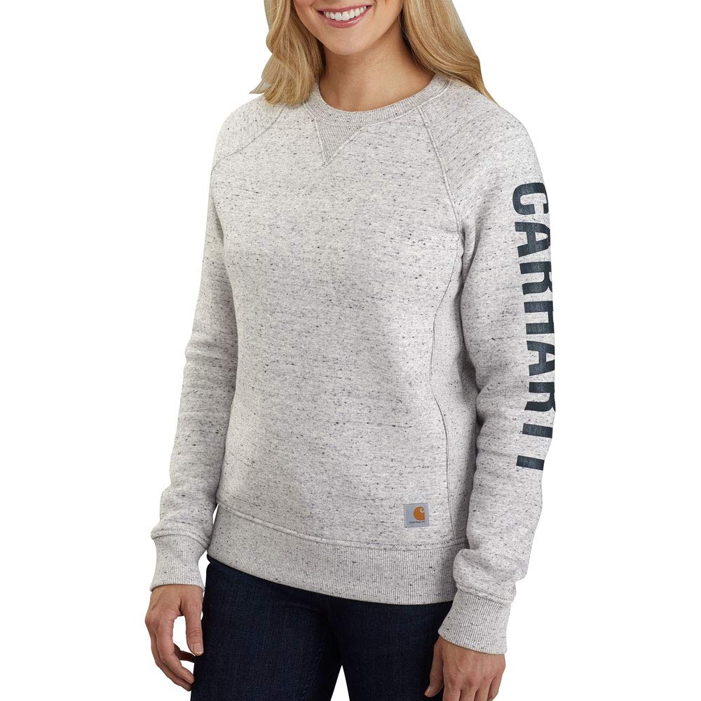 Carhartt Workwear 104410 Clarksburg Crewneck Womens Sweatshirt Asphalt