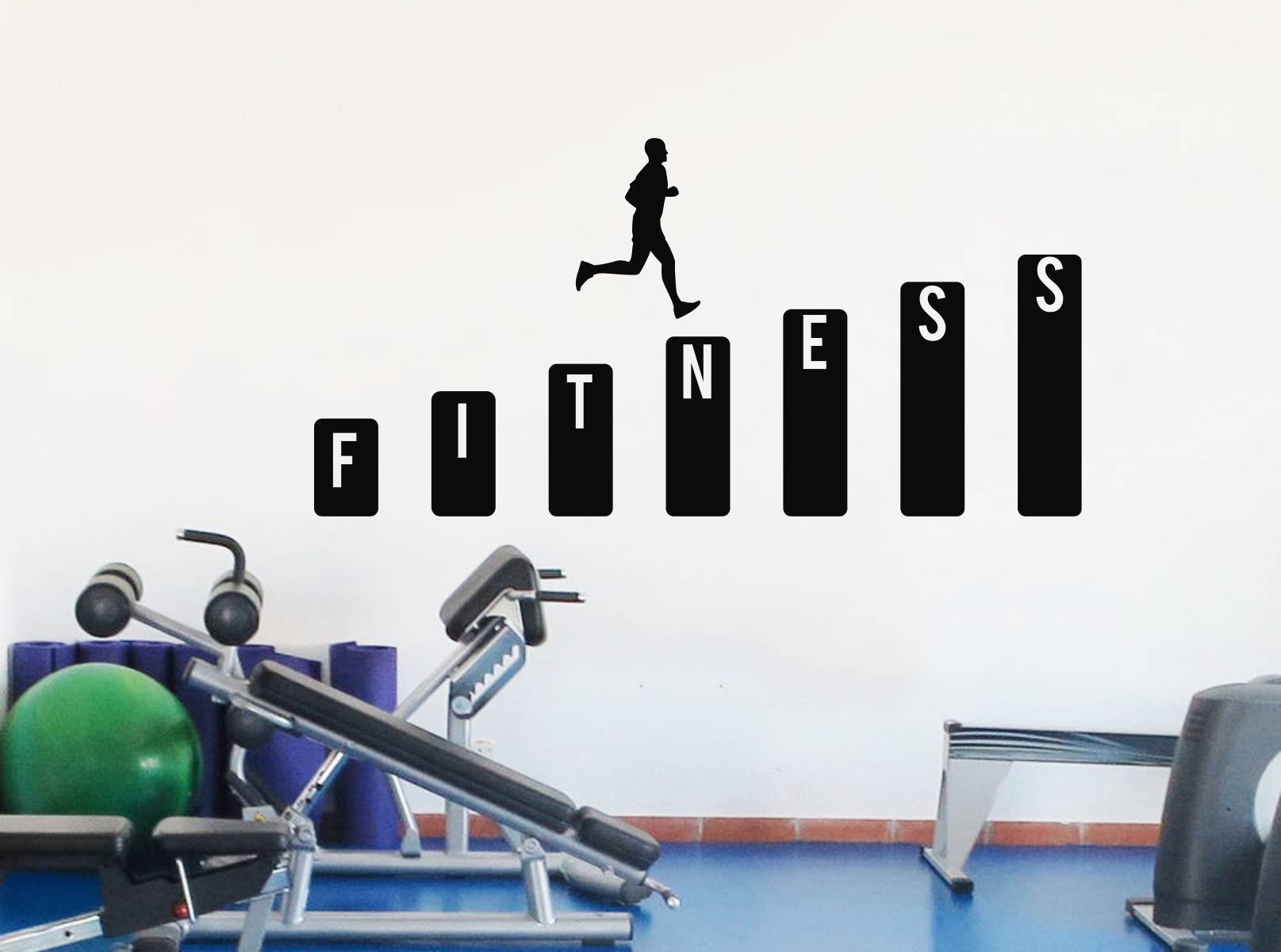 Rawpockets Fitness Motive  Wall Sticker (PVC Vinyl, 120 cm x 60cm, Multicolour) (RPC982) (B076B2M5C5) Amazon Price History, Amazon Price Tracker