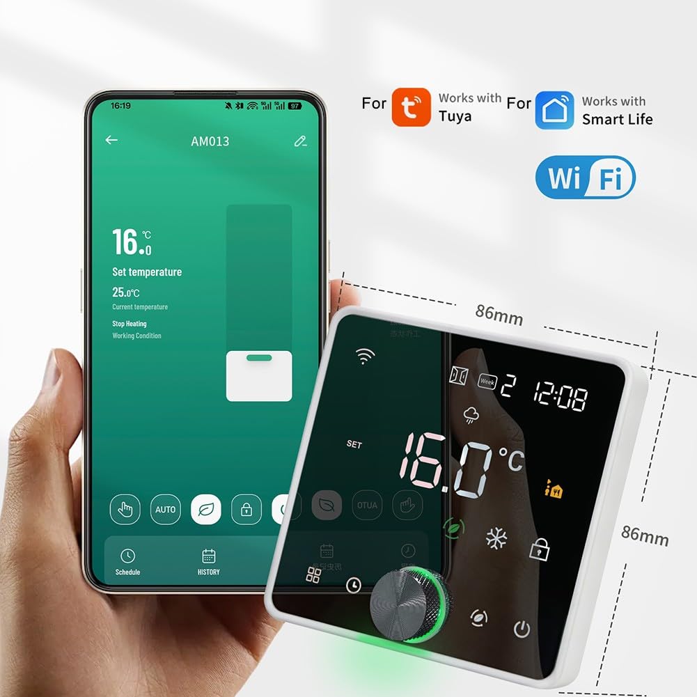 Para aplicación de calefacción eléctrica Tuya WiFi o componente S de almacenamiento prolongado (calefacción eléctrica)