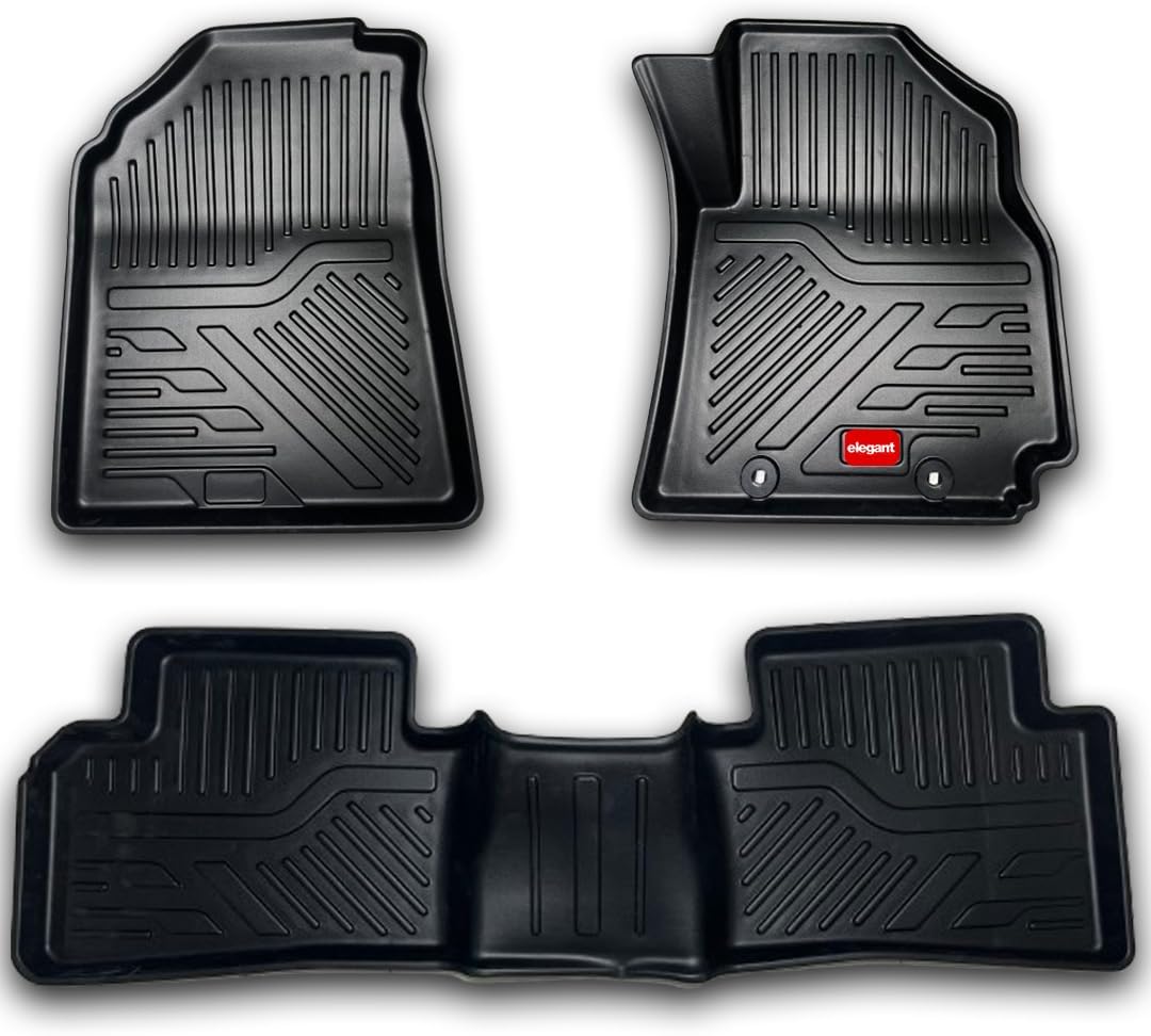 Elegant Hyundai I20 (2020-2025) Compatible Car Floor Liner Mat | Waterproof | All Weather Mats