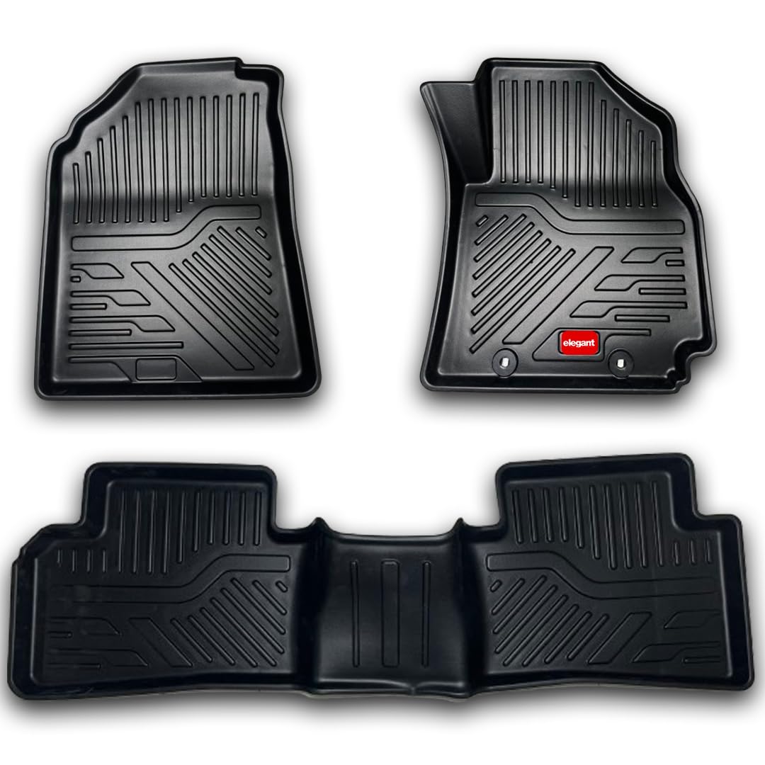 Elegant Hyundai I20 (2020-2025) Compatible Car Floor Liner Mat | Waterproof | All Weather Mats