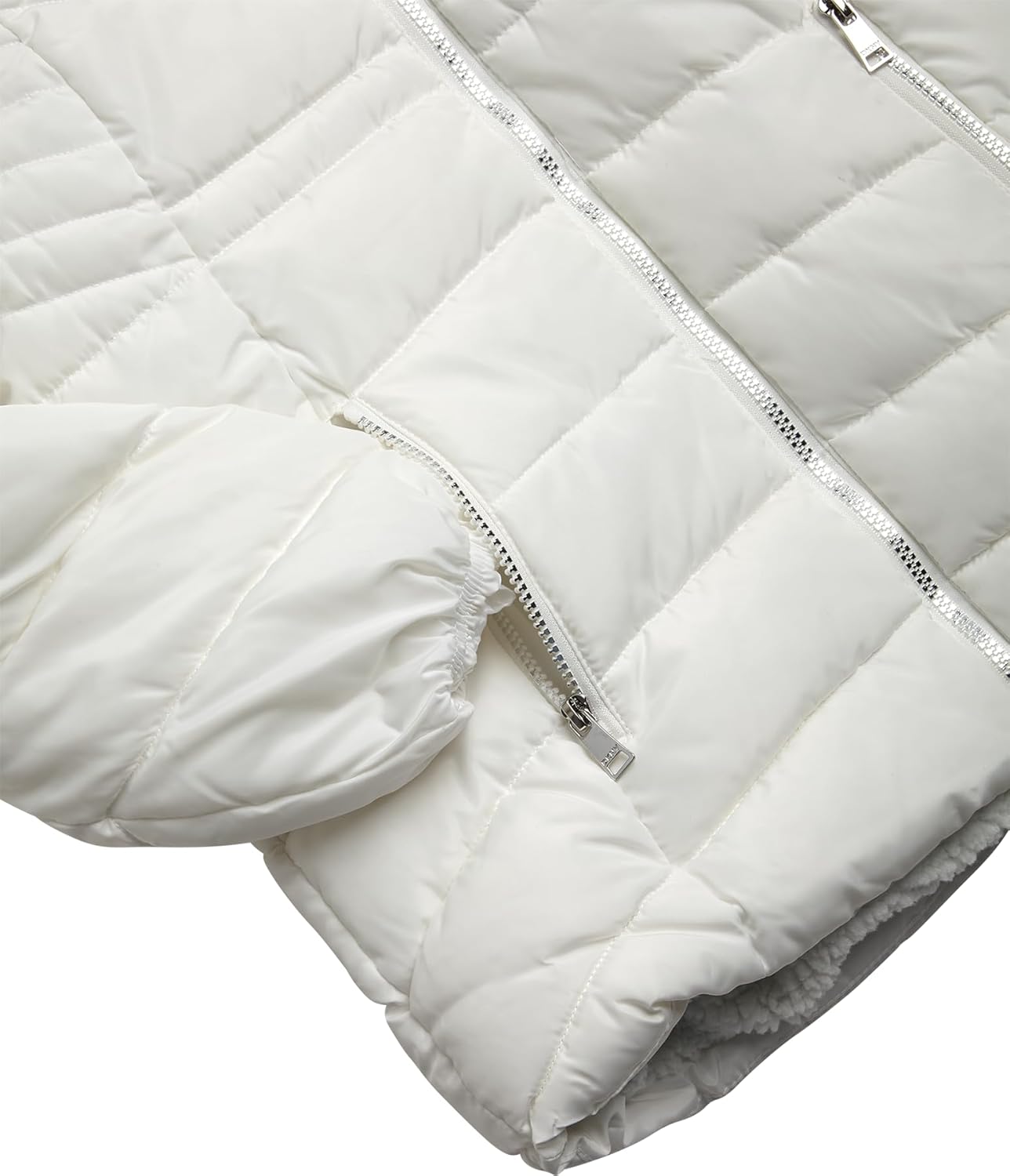 DKNY Girls Winter Jacket - Heavyweight Long Anorak Puffer Jacket with Hood - Sherpa Lined Insulated Winter Coat for Girls - Image 6