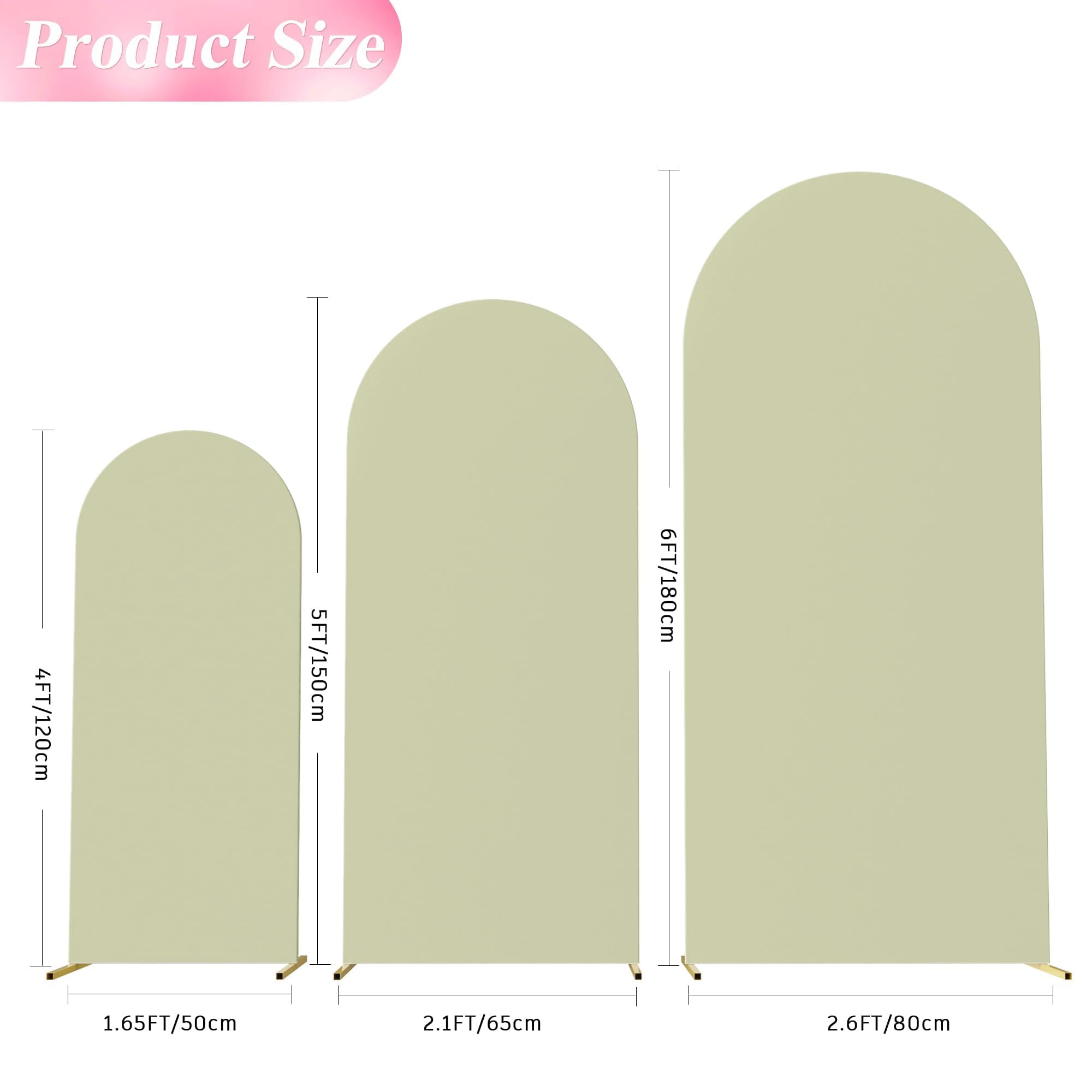 2 Coperture Per Fondale Ad Arco Arancione E Blu – 1,8m E 2,2m, In Spandex Elasticizzato, Per Laurea, Matrimonio, Compleanno