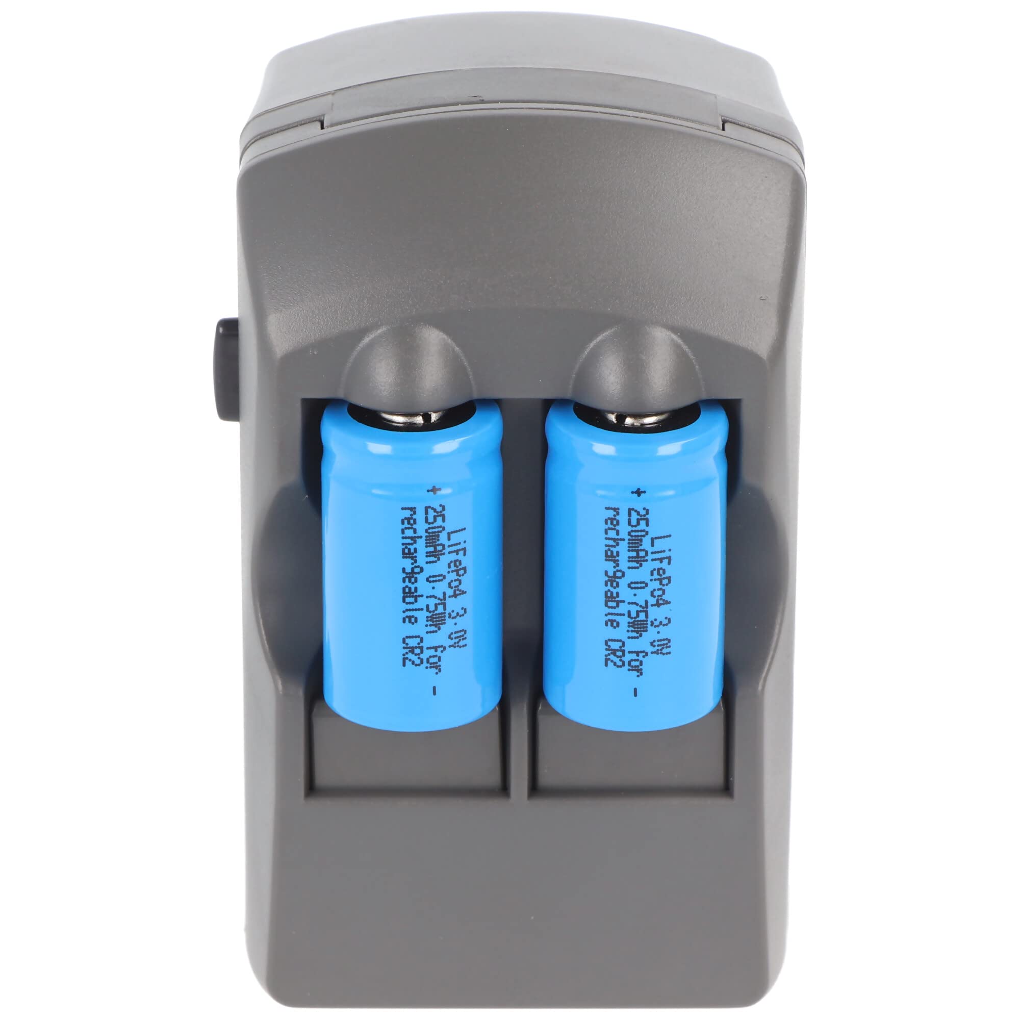 CR2 Chargeur batterie 2 Chargeur avec 2 x CR2 Li-Ion, cr