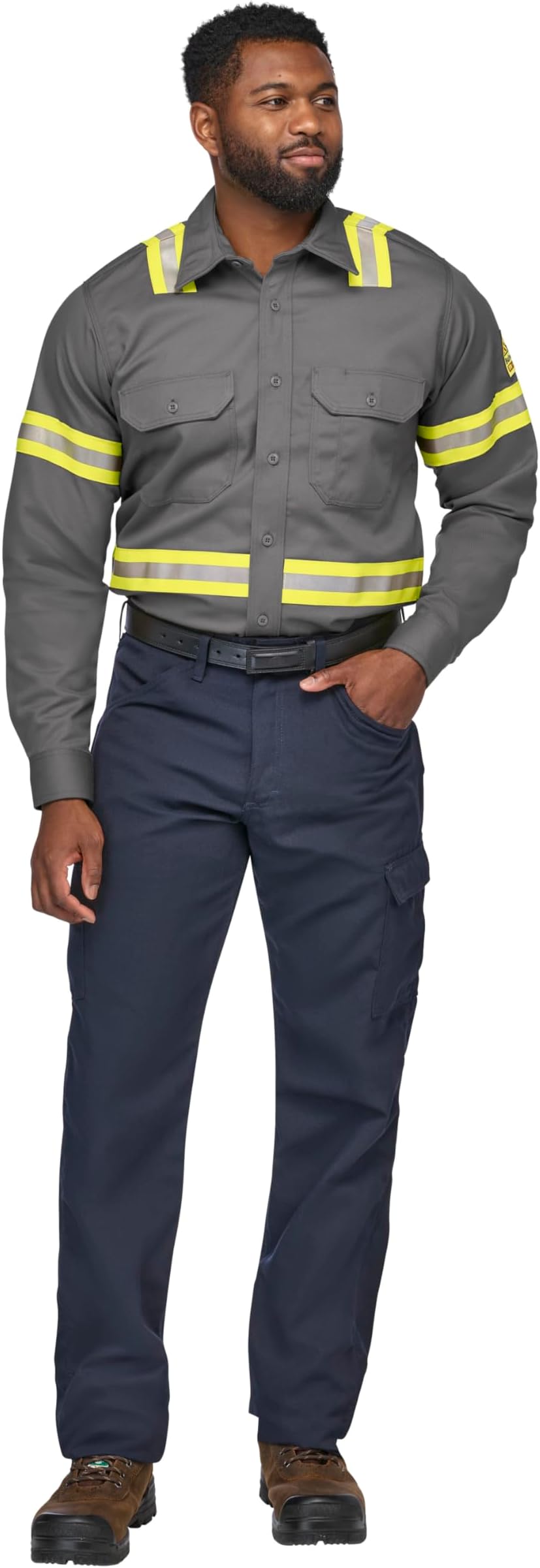 Bulwark Men's EXCEL FR ComforTouch Enhanced Visibility Uniform Shirt