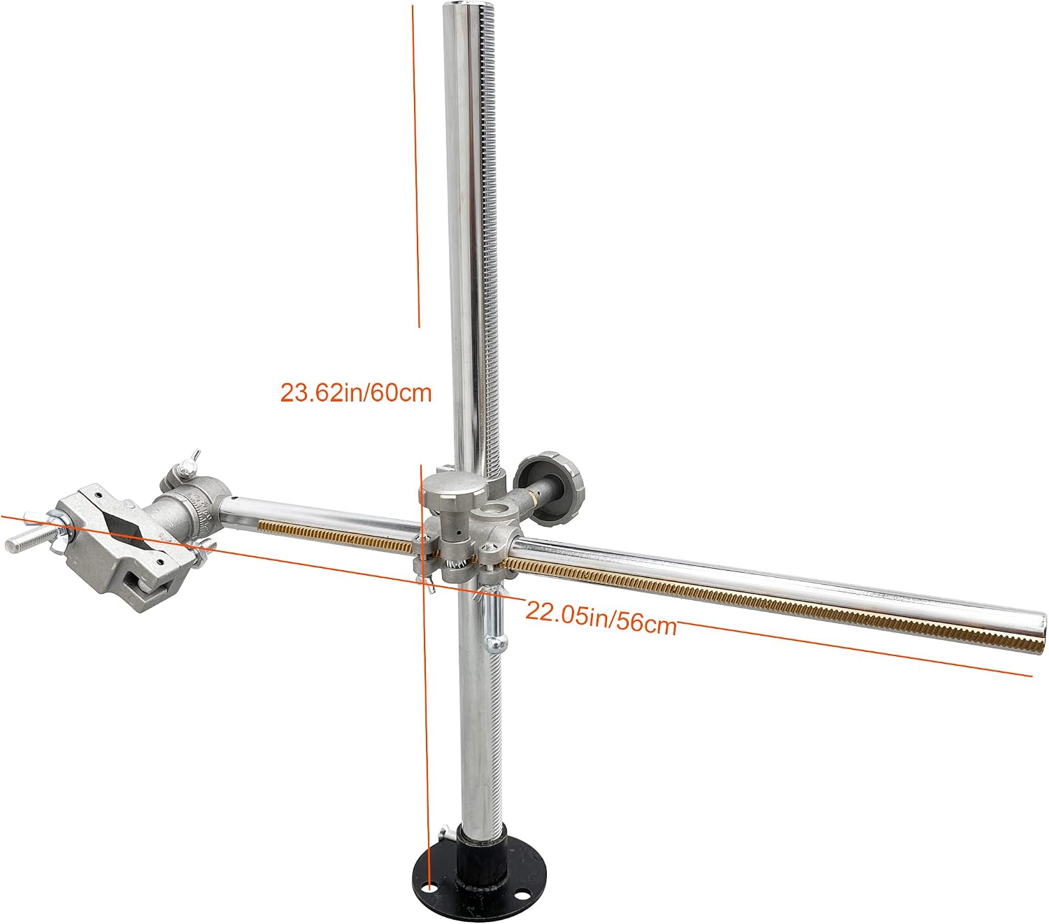 TECHTONGDA Welding Torch Stand Holder Support Welding Bracket Positioner Welding Gun Holder Clamp Mountings with Adjustment Bracket for Welding Positioner Turntable (23.6"+19.7" +V 170742)