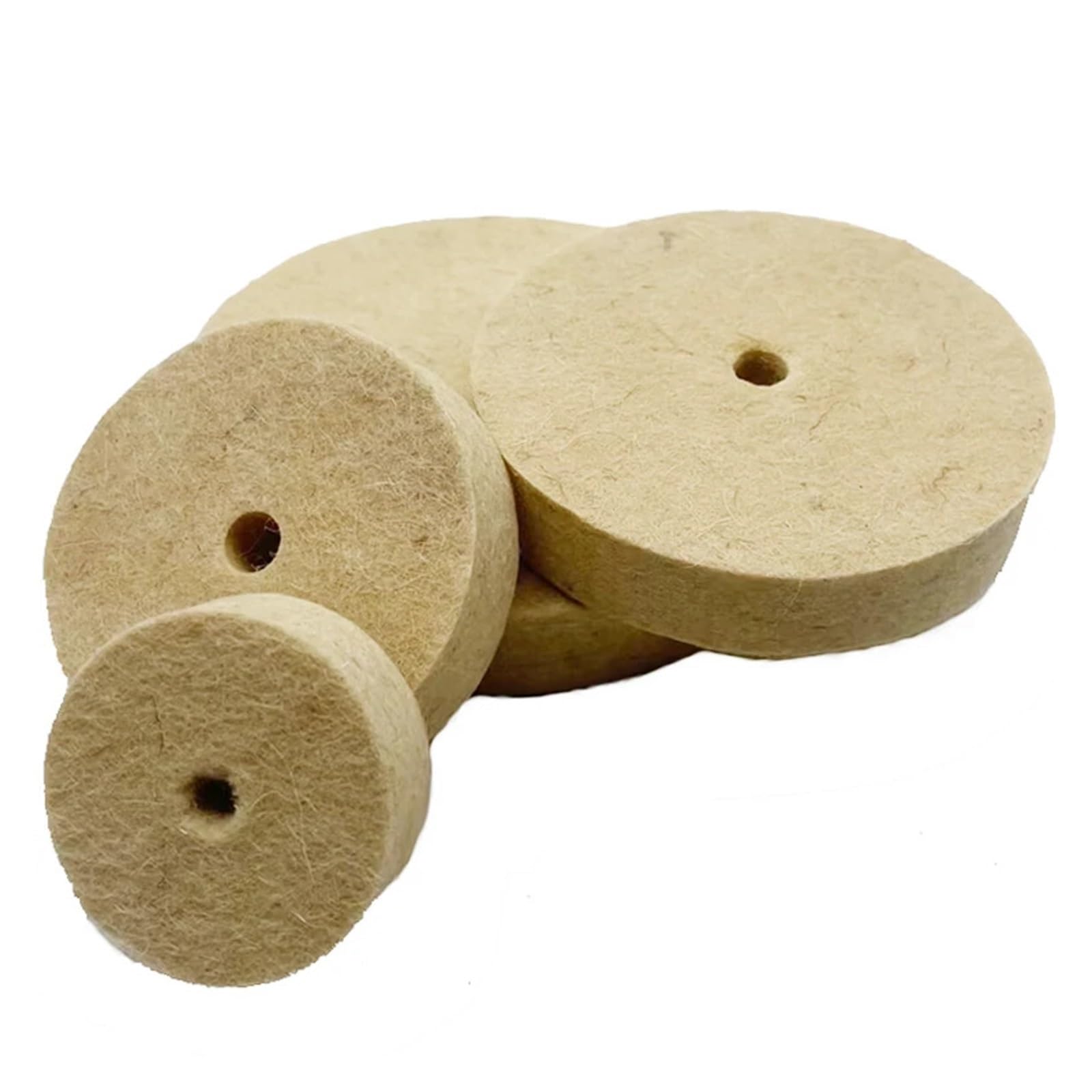 Disque abrasif de tampon de polissage de laine de feutre de roue de polissage de meule de foret for l'outil rotatif de meuleuse d'établi ou de meuleuse(125mm)