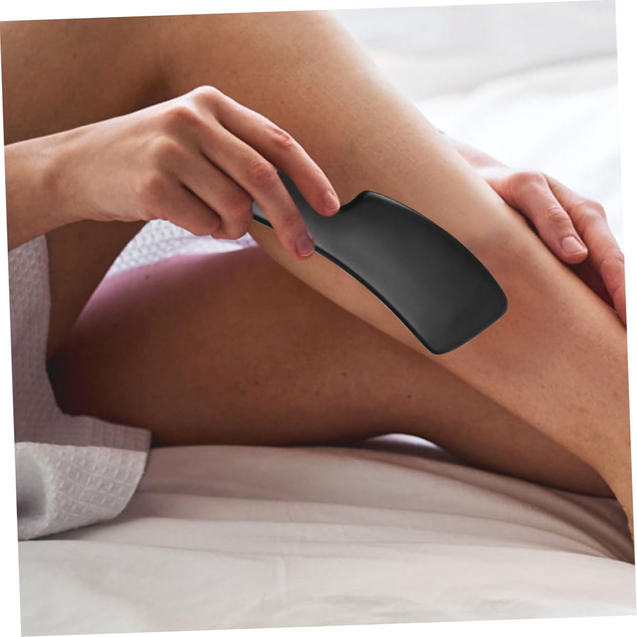 Healeved Strumento Gua Sha in Corno di Bue, 2 Pezzi, Piastra per Raschiatura Manuale, per Massaggio Cervicale e Schiena, Comodo e Leviga la Pelle