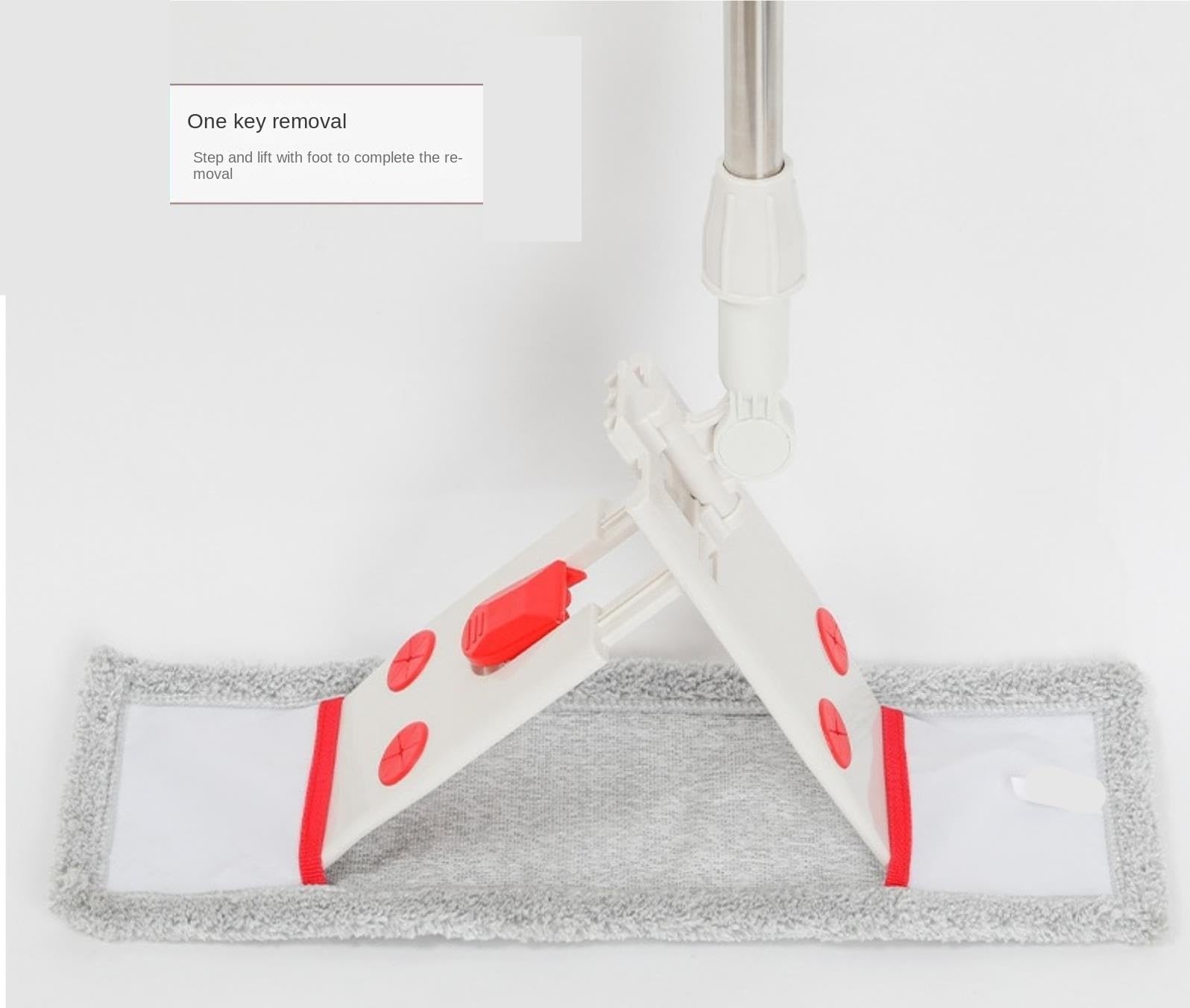 Mopa Mop Mopas Fregona Fregona Abatible para Suelos De Baldosas, Almohadillas Lavables, Fregona Profesional para Suelos De Madera, Limpieza En Seco Y Húmedo Trapeador de Limpieza(White)