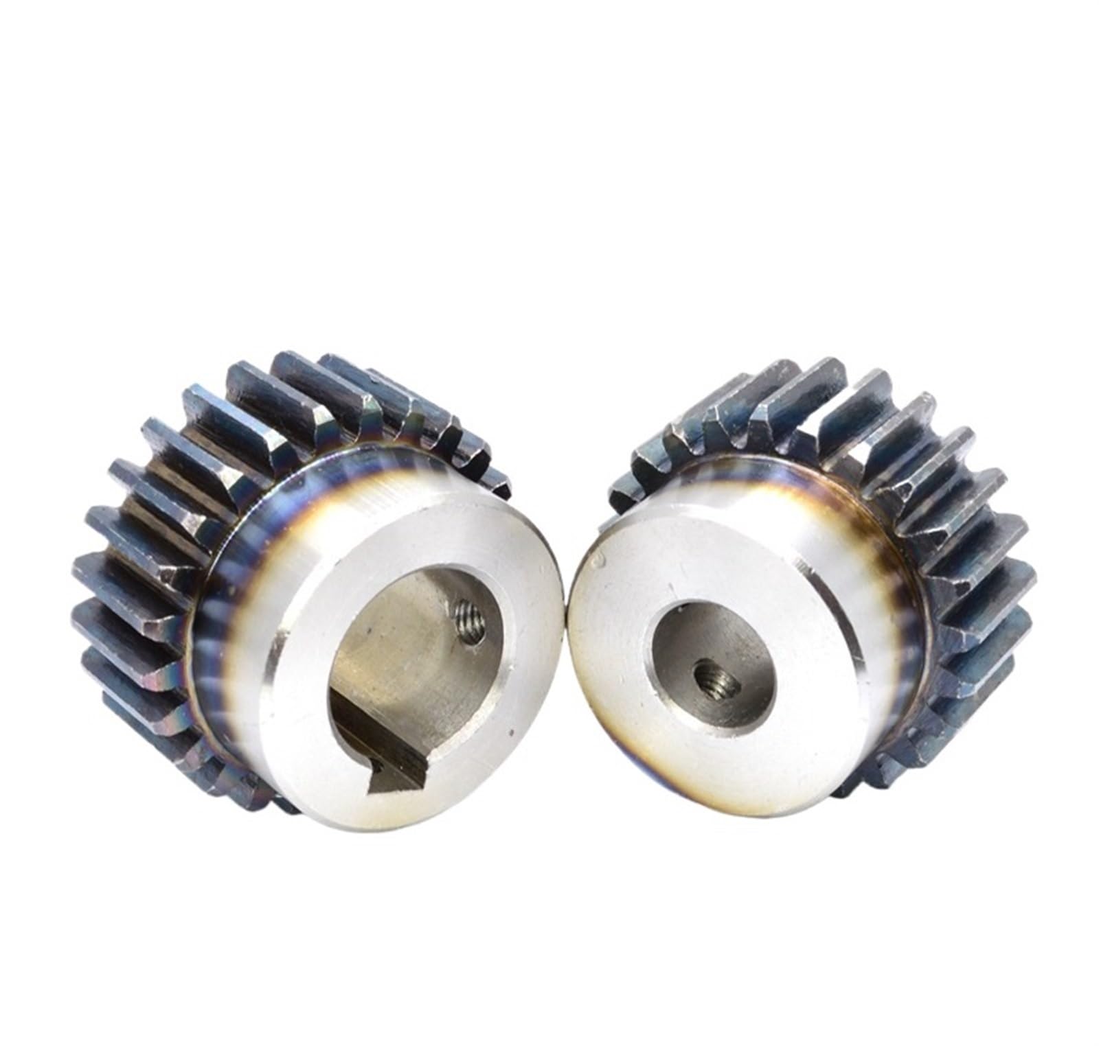 Bevel Gear Pinion Hardware Mechanical 1pcs 1.5M 12-19T Spur Gear Bore 6mm Motor Gear with Step Carbon Steel Transmission Accessories Part(18 Teeth)