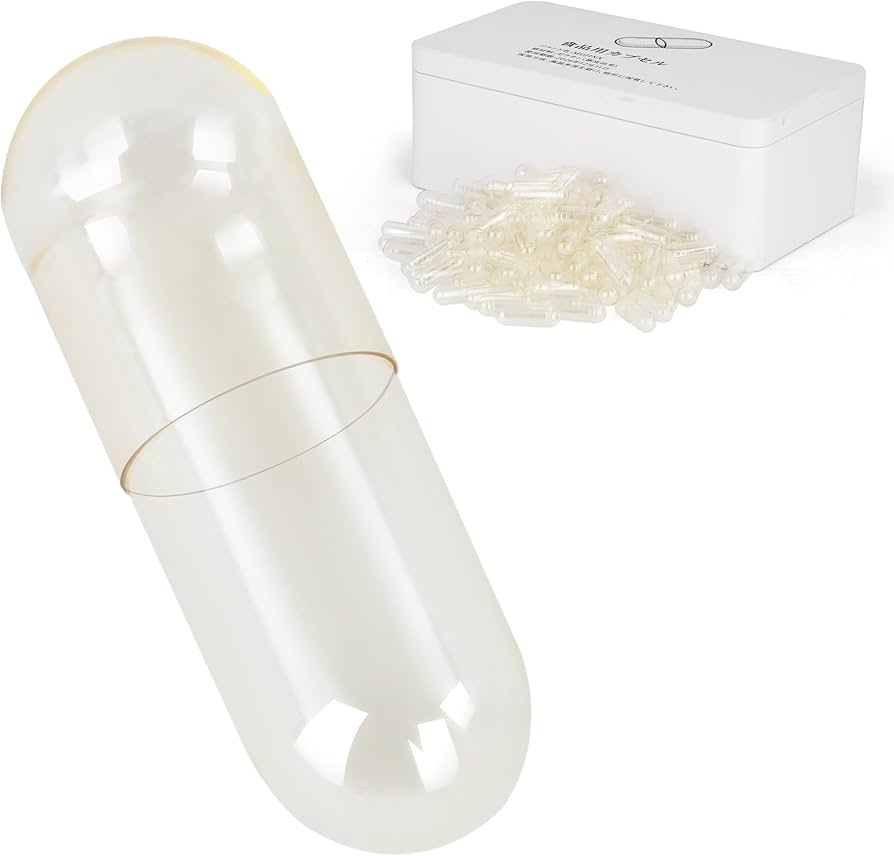 Amazon | 空カプセル 、服用補助カプセル(000号）、500 個入、ブランド