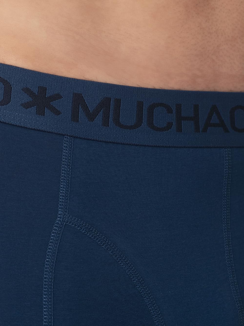 Muchachomalo Calzoncillos para Hombre, Ropa Interior Lisa de Algodón para Hombre, Pack de 7 Unidades, Bóxers Lisos de Corte Clásico con Cintura Elástica