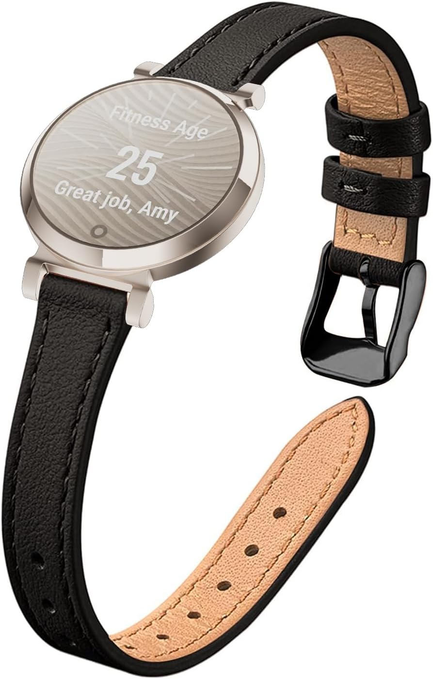 Slim Leather Band for Women, Top Grain Genuine Leather Strap Thin Watch Wristband