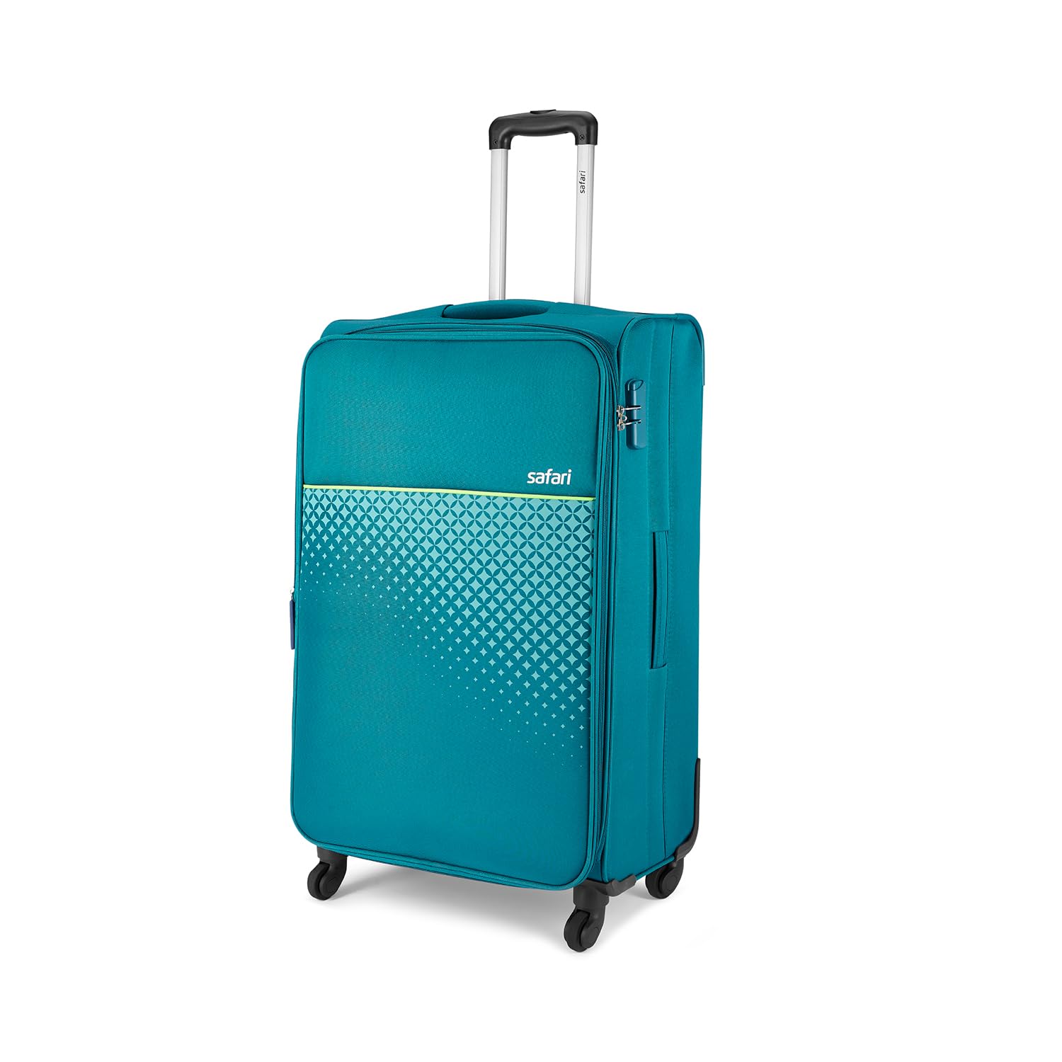 Prisma Neo 67Cm Medium Checkin Trolley Bag Poyester Expandable Soft Luggage, 4 Wheels 360 Degree Wheeling, Travel Bag, Suitcase for Travel, Trolley Bags for Travel Medium Size, Teal