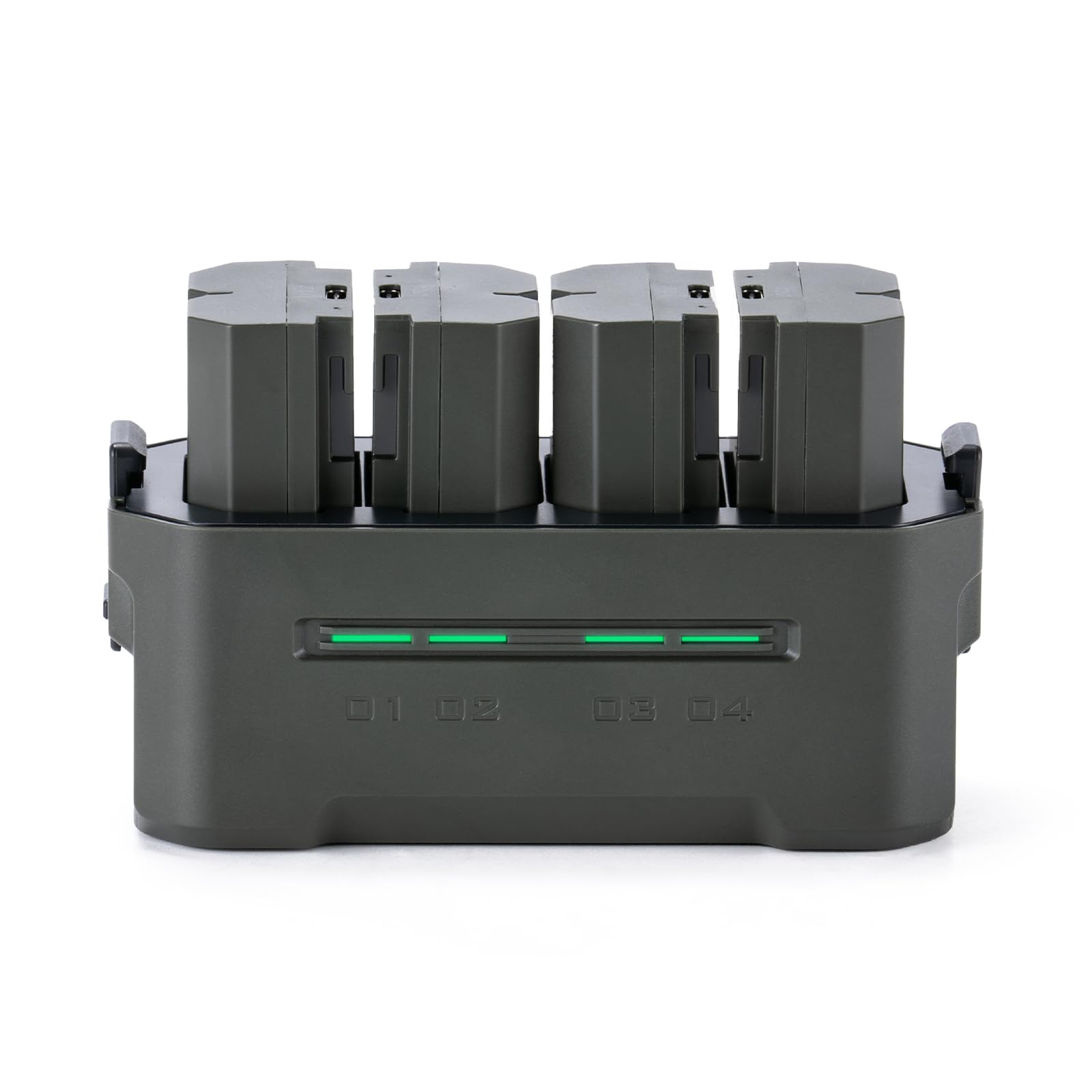 Tilta NP-FZ100 Caricabatterie Custodia di Ricarica a 4 Canali Compatibile con Batterie NP-FZ100, Stazione di Ricarica con Ricarica Rapida PD max 45 W - Verde TBC-FZ100-GN