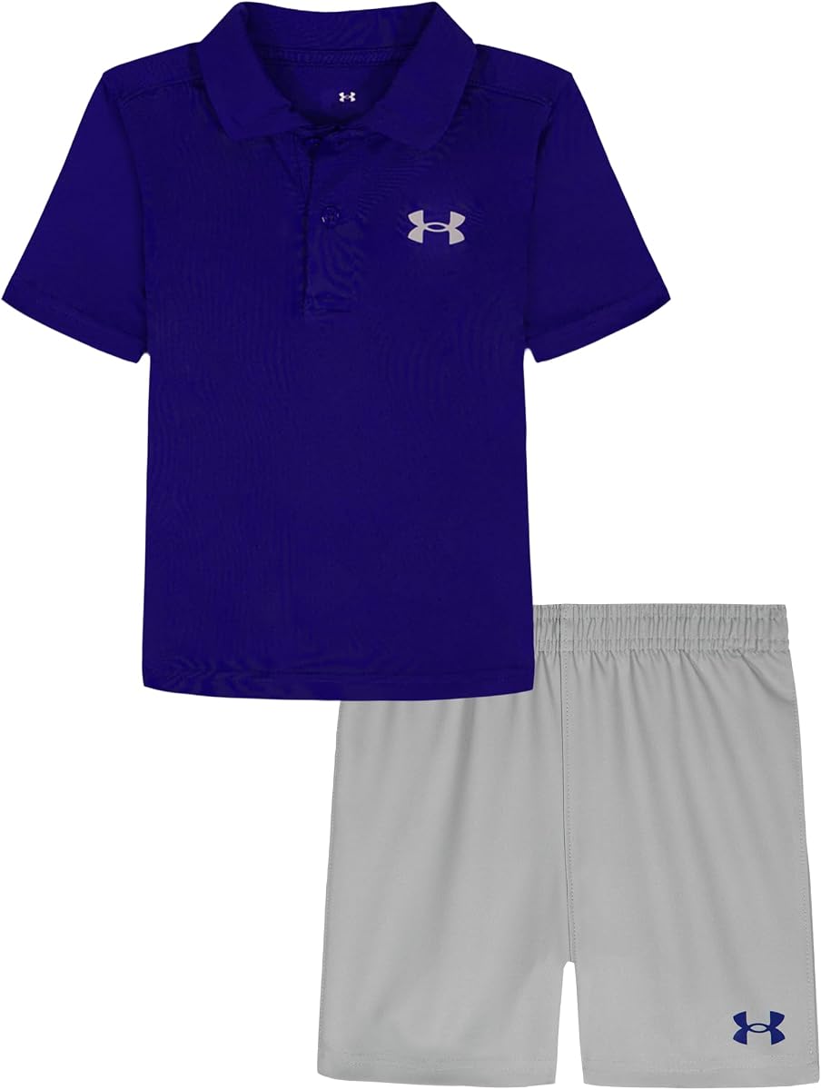 Under Armour Boys' 2-piece Short Sleeve Polo and Shorts Set