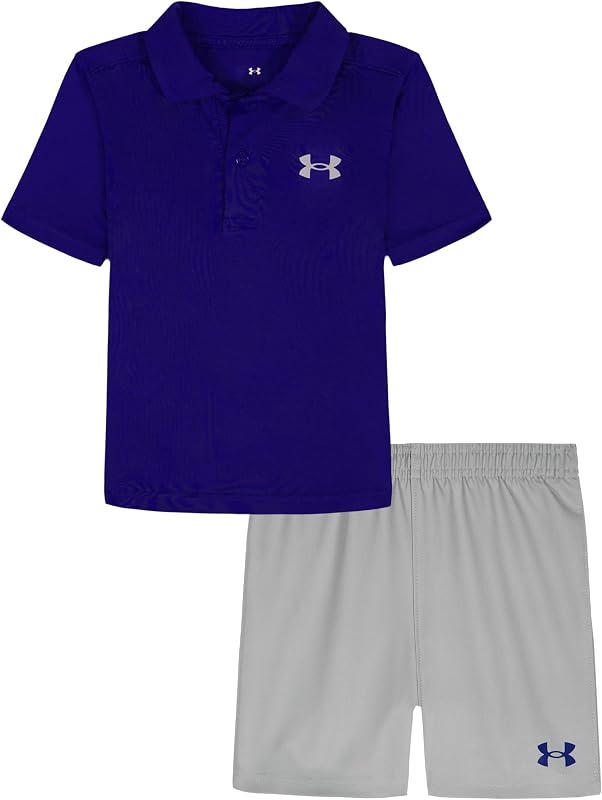 Under Armour Boys' 2-piece Short Sleeve Polo and Shorts Set