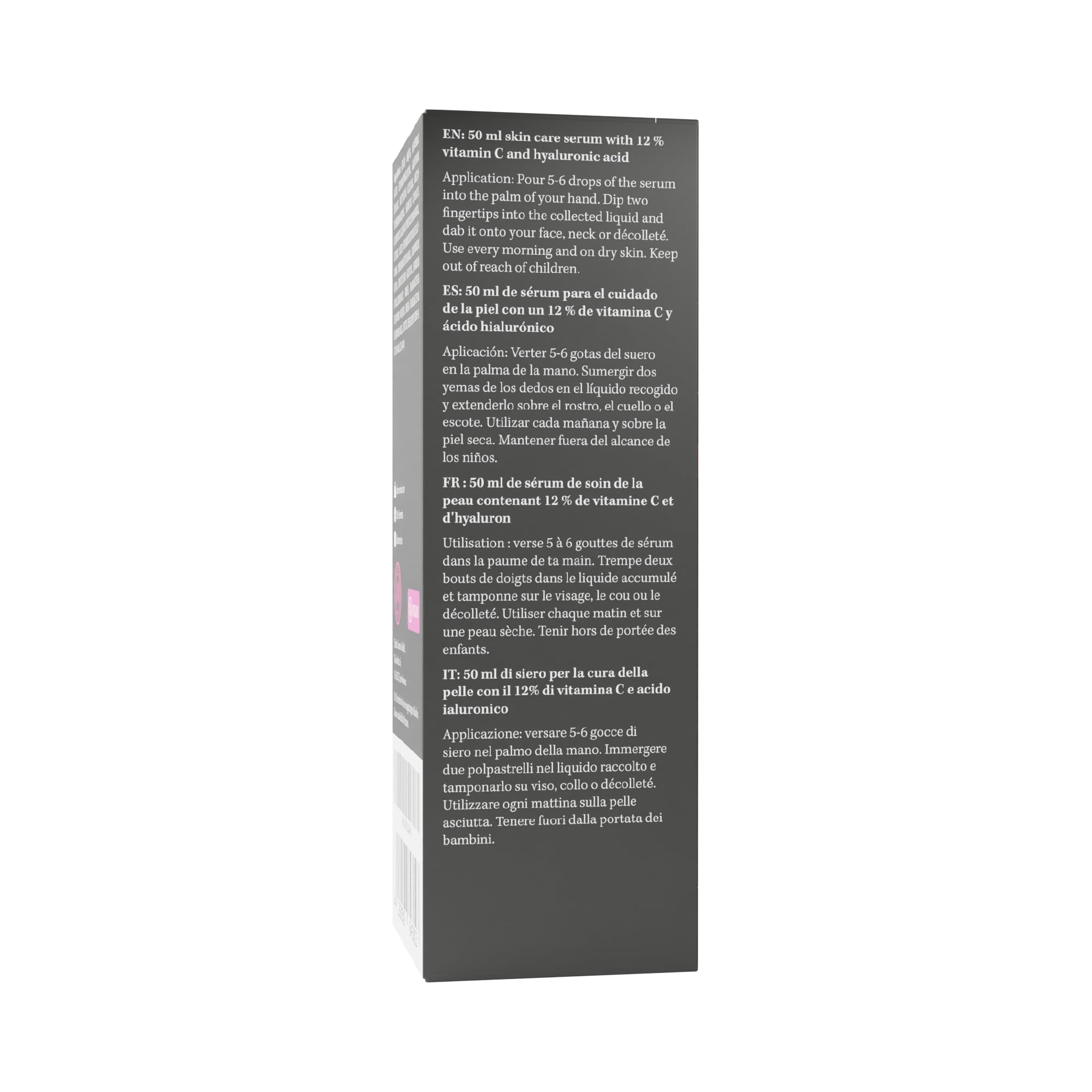 Dr. Severin 12% Vitamin C Hyaluron Serum Ultra 50 ml I hochkonzentriert Gesichtsserum I mit Hyaluronsäure I Aufhellend, Anti-Aging, Anti-Falten I auch gegen Pigmentflecken und Augenringe I Vegan