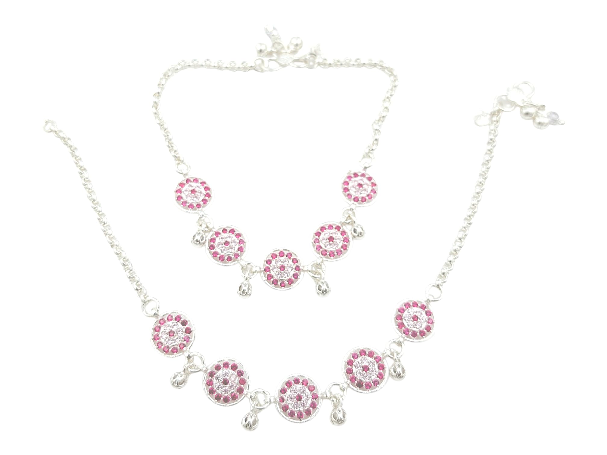 shree shobha collection Silver Anklet for Womens Chandi Ki Payal for Girls & Womens Free Size Wt- 41Approx-picture-26