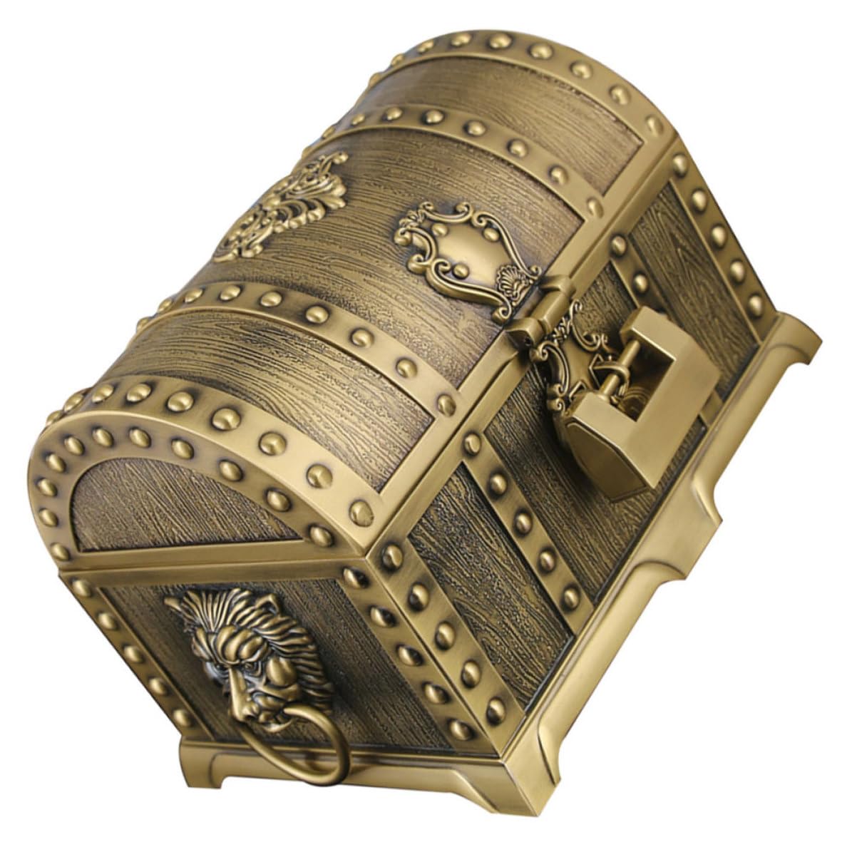 DOITOOL Caja Organizadora Vintage De Metal Con Cerradura, Joyero Retro Para Pulseras Y Collares, Almacenamiento Seguro De Estilo Palacio Europeo Para Hombre Y Mujer