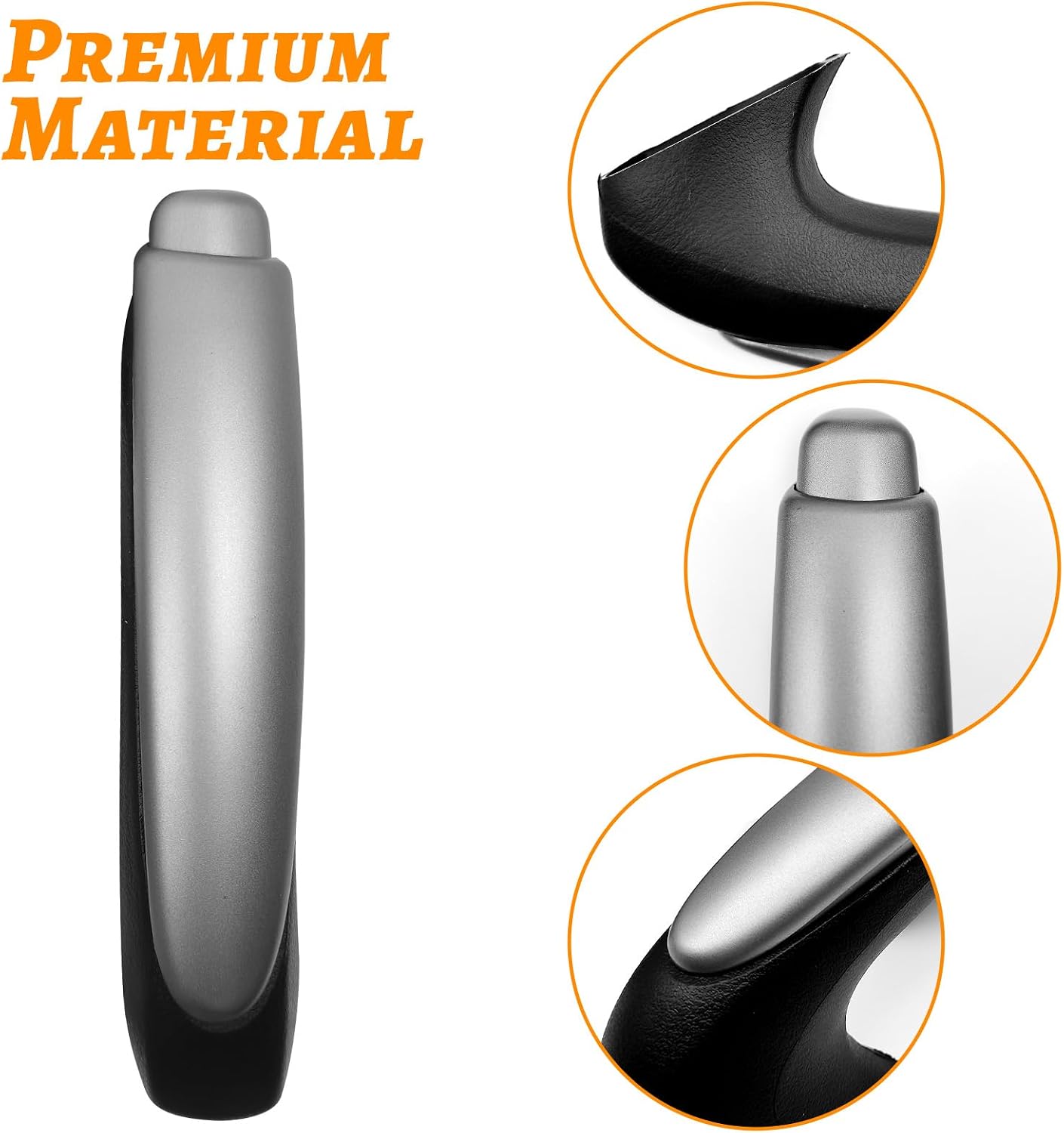 QianBao Emergency Parking Brake Handle 47115-SNA-A82 Emergency Brake Parking Handle Protector Cover Compatible with Honda Civic 2006-2011 Black Gray