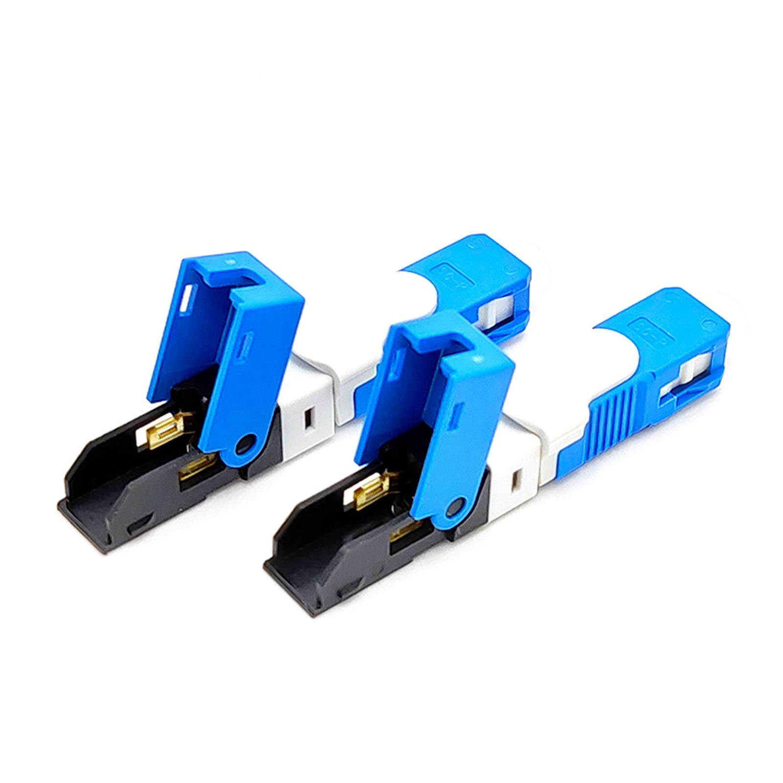 Connecteurs de connecteur Rapide Composants de câble à Fibre Optique Fibre Mono-Mode SC Connecteur de Fibre Optique Connecteur Optique de connecteur Optique (Color : 50pcs UPC)