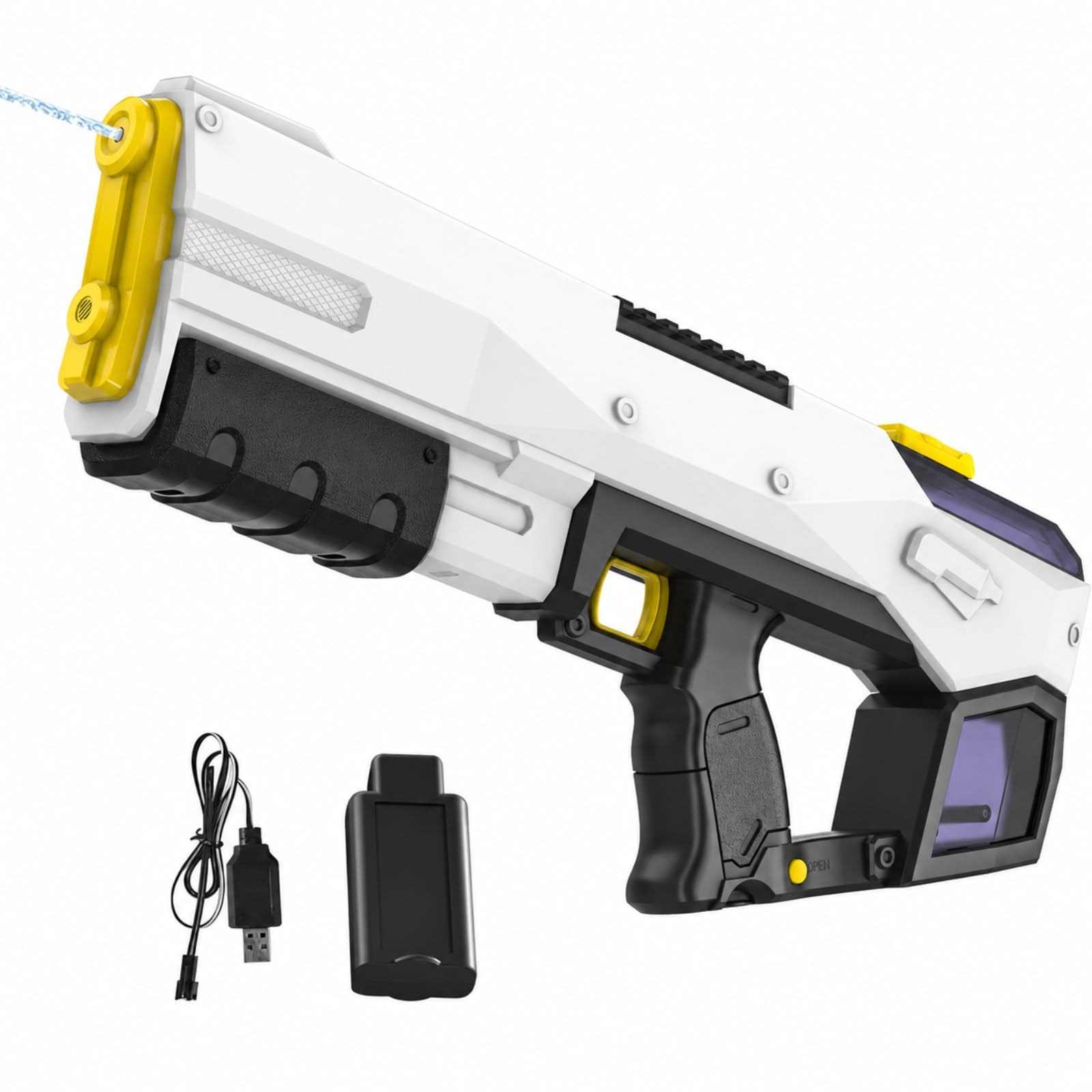 Pistola ad acqua elettrica,Self-Priming Water Guns, Water Gun with Lights and Sound Effects, Adult Water Gun, Gifts for Kids Birthday Gifts Beach Toys