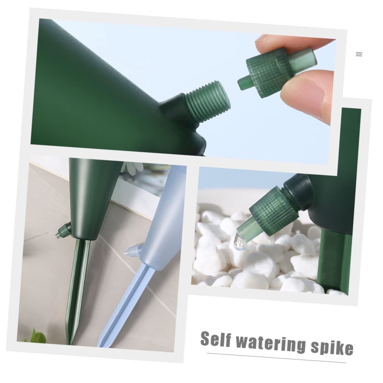 Abaodam 2 Set Dispositivo Irrigazionper Piante Piccole Annaffiatura Regolabili per Piante per Giardinaggio E Ufficio 2 Pezzi*2