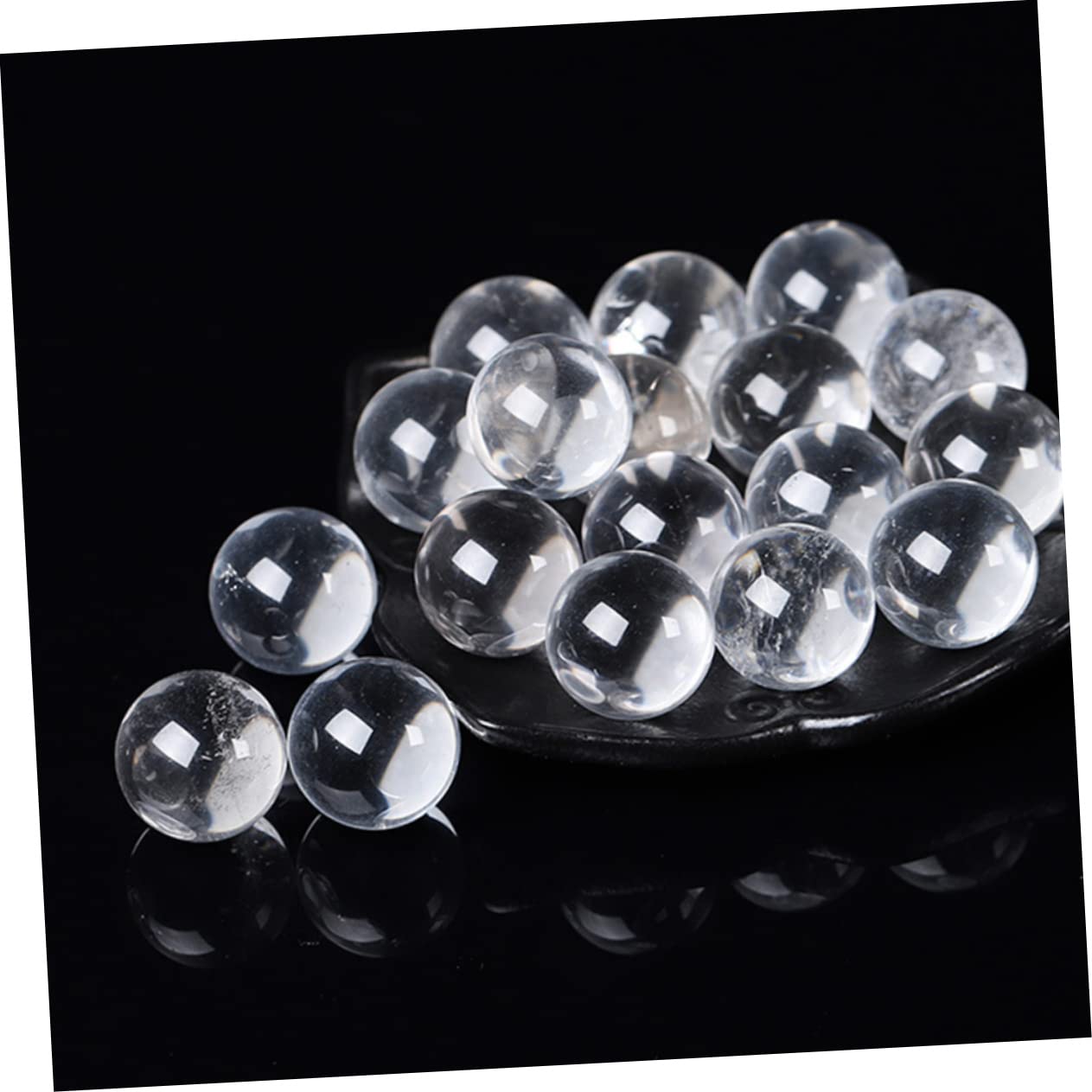 FOMIYES 2pcs Crystal Fitness Ball Handballs Hand Balls Elderly Massage Handballs Fitness Massaging Balls Massage Fitness Balls Hand Exercise Balls Massage Tool